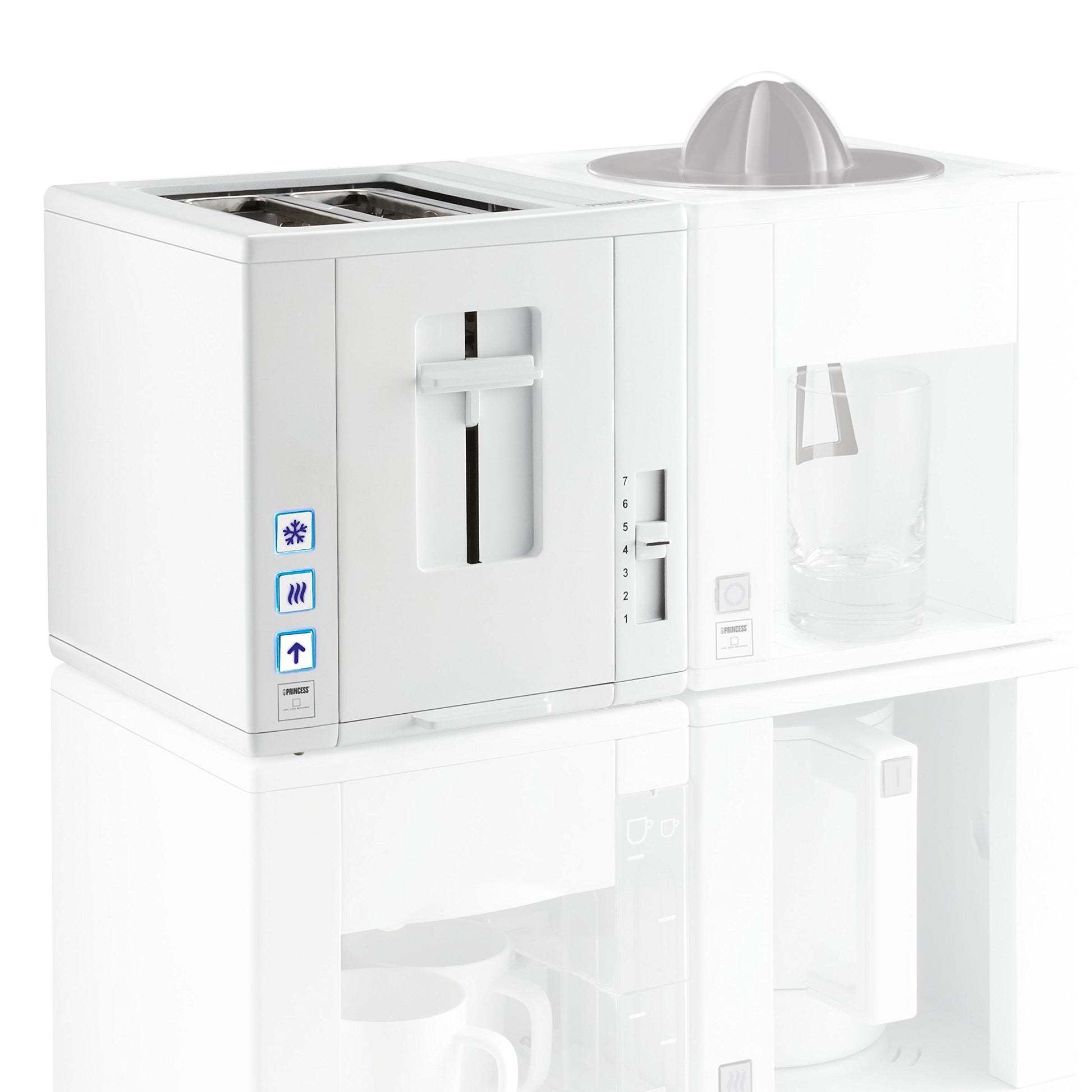 Princess 144000 Tostador Compact-4 All, blanca