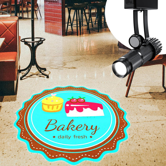 ARXENOVATH G35 GOBO Proyector-DJ Luz de efecto – Proyector LED de 35 W con logotipo GOBO Interior Tienda de negocios Boda