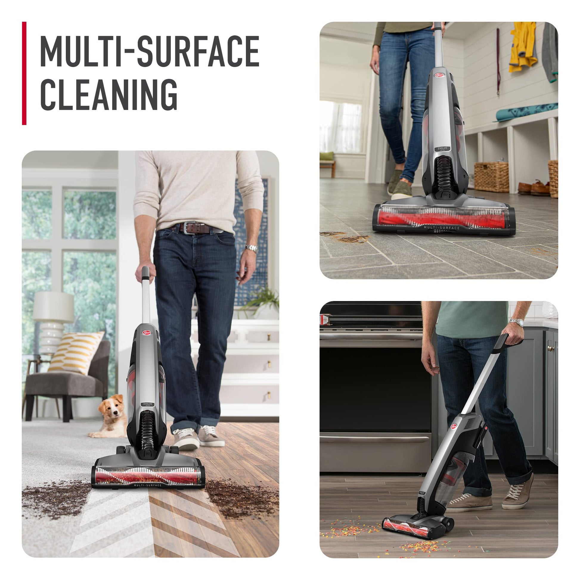 Hoover ONEPWR Evolve - Aspiradora inalámbrica para Mascotas, aspiradora Ligera y Vertical, Ideal para Pelo de Mascotas, Gran Capacidad de Taza de Suciedad, aspiradoras inalámbricas para Uso doméstico