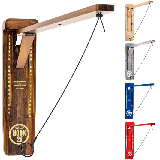 GoSports Hook 21 Juego de Columpio para Montaje en Pared, Juego en Interiores o Exteriores con Brazo Plegable