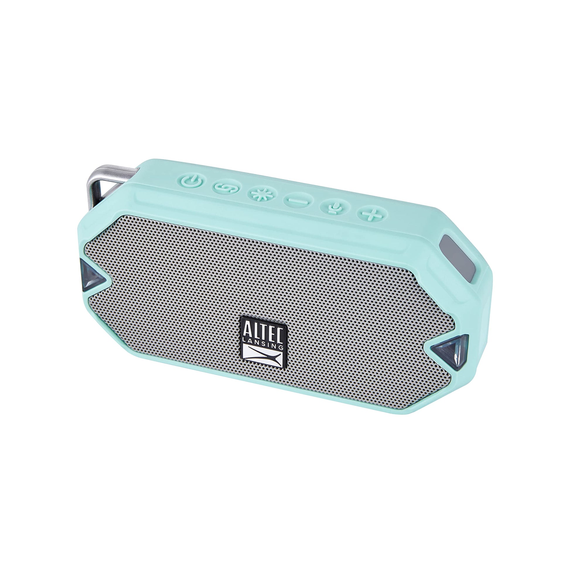 Altec Lansing - Altavoz inalámbrico HydraMini Bluetooth, batería recargable USB C impermeable IP67 con 6 horas de reproducción, compacto, a prueba de golpes, a prueba de nieve, a prueba de todo (verde