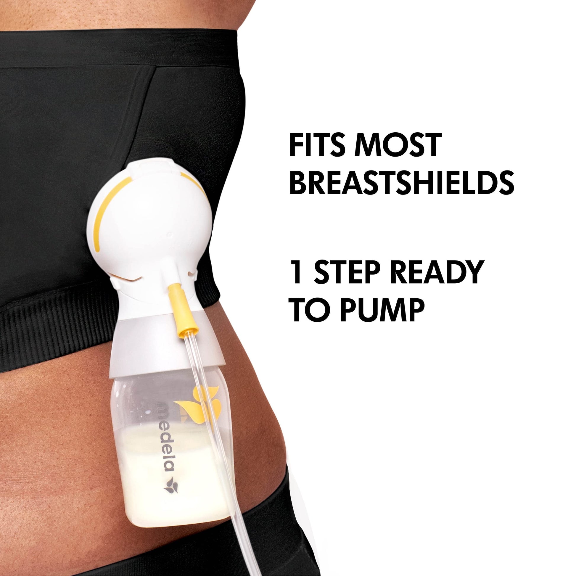 Corpiño de Bombeo Medela Negro XL para Mujer