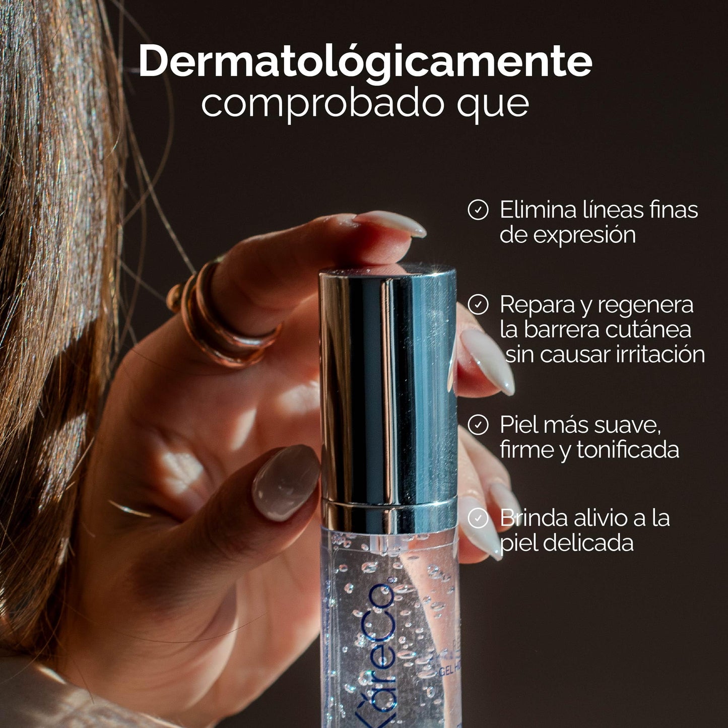 Käre Co HEALGEL RESTORATIVE gel hidratante facial | serum facial con niacinamida | no irritante que repara, hidrata y calma | logra una sensación de frescura y mejor apariencia | para tu skin care |