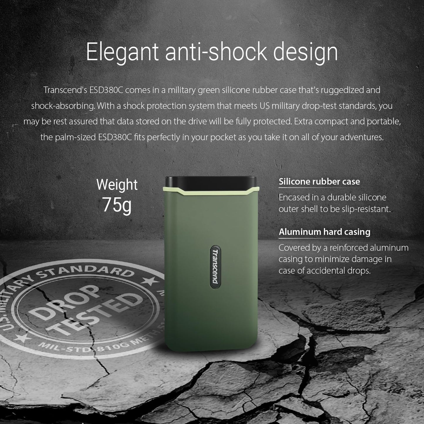 SSD Externo Transcend 2 TB Alta Velocidad Compatible con Steam Deck y Más Dispositivos