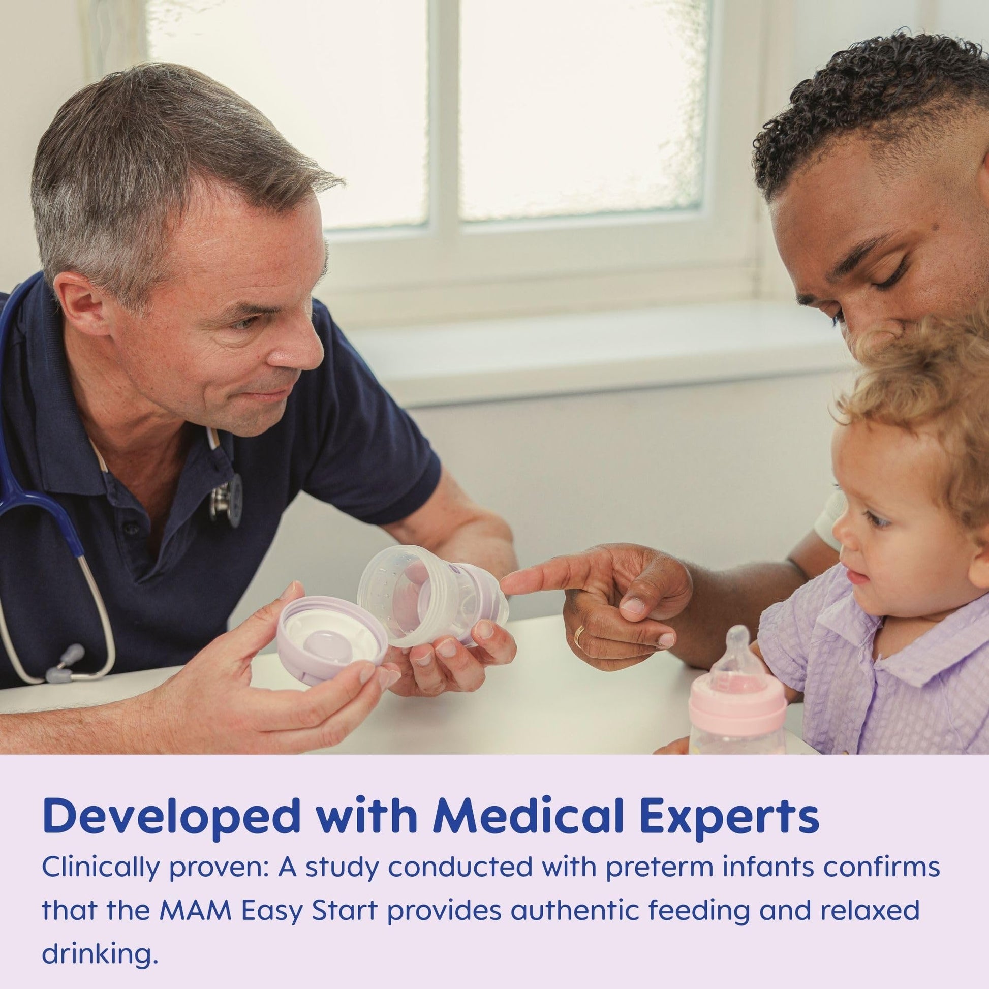 Juego de Regalo MAM Rosa Chupetes y Biberones para Recién Nacidos