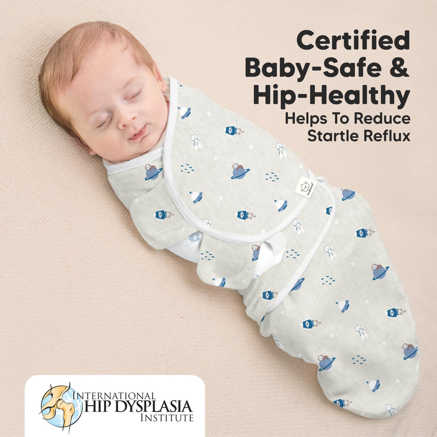Lote de 3 Sacos de Dormir con Cremallera para Bebé – Saco de Dormir para Recién Nacido de 0 a 3 Meses, Pañales con Cremallera Fáciles de Cambiar para Recién Nacido, Mantas de Enrollar (Cosmo)