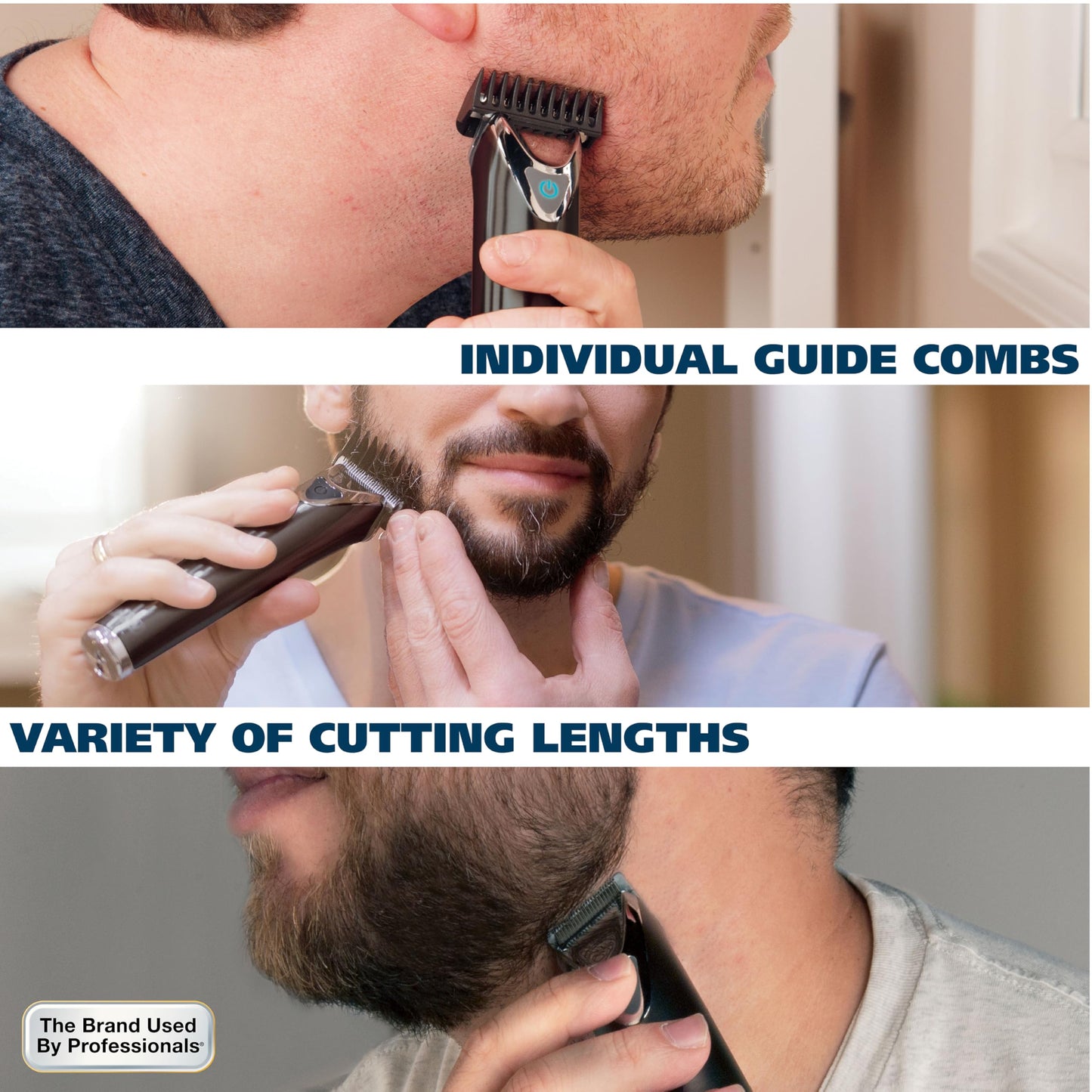 Wahl, Máquina cortadora de cabello de acero inoxidable y baterías de iones de litio, gris pizarra, n.º 9864