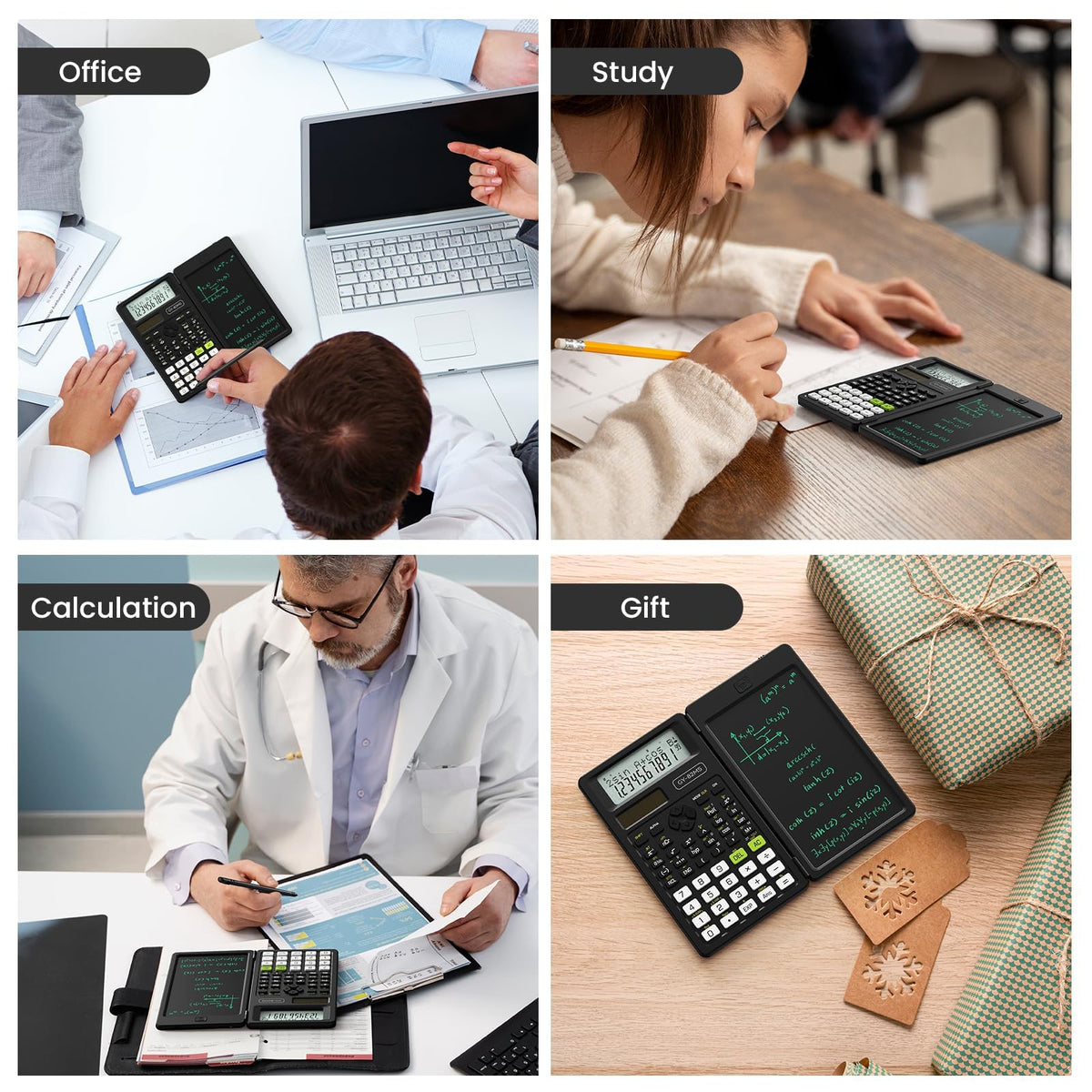Calculadora Científica NEWYES Gris y Negro 240 Funciones