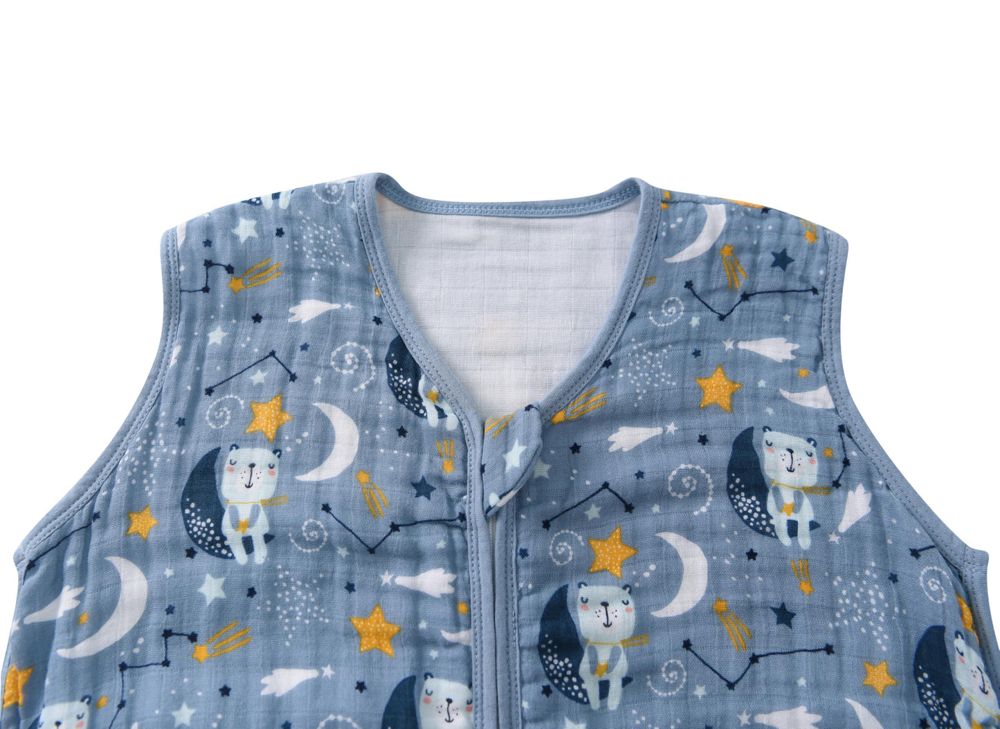 TADO MUSLIN - Saco de dormir para bebé, de 0 a 6 meses, manta para bebés, 100% algodón orgánico, cierre de 2 vías, YKK 0.5 TOG, sacos de dormir para niños pequeños