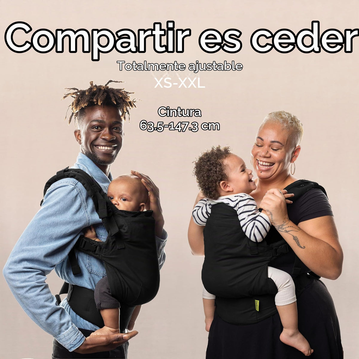 Mochila Evolutiva Portabebé Boba X (Black Beauty)
