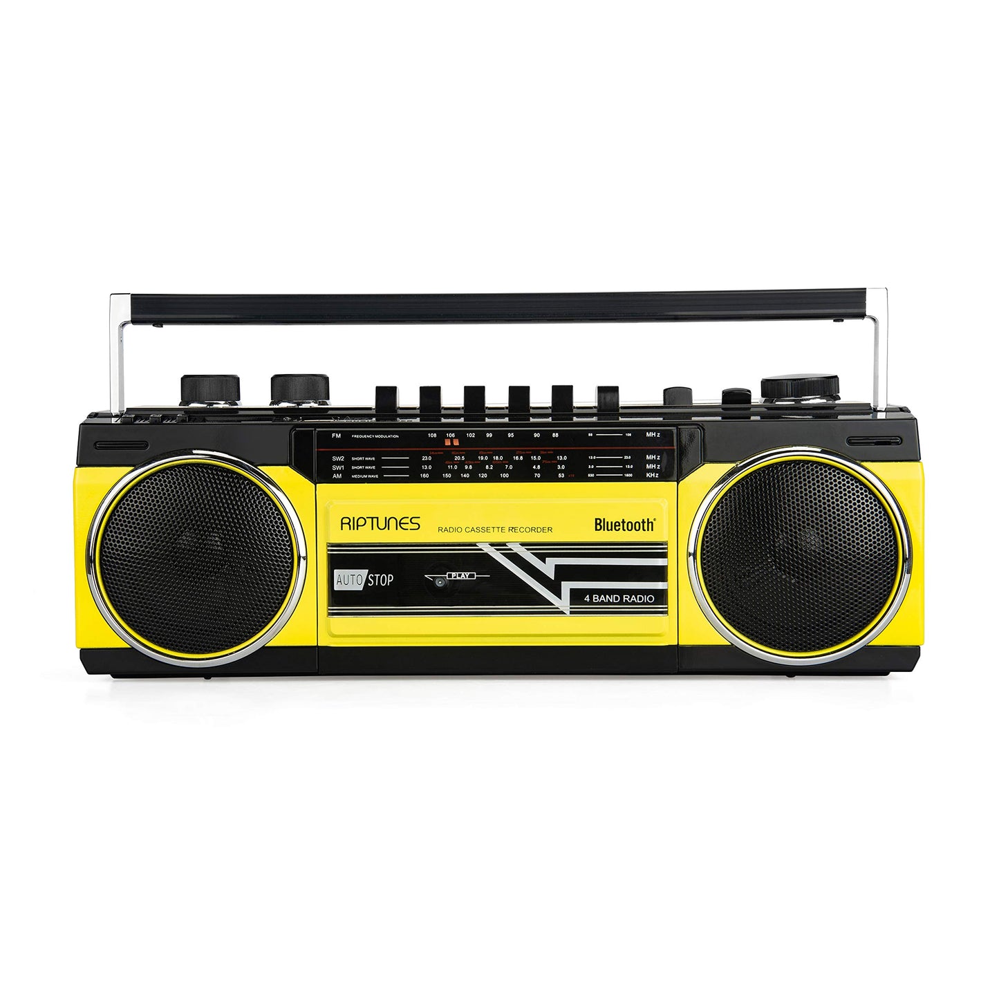 Reproductor Cassette Radio Onda Corta Riptunes Amarillo Mediano