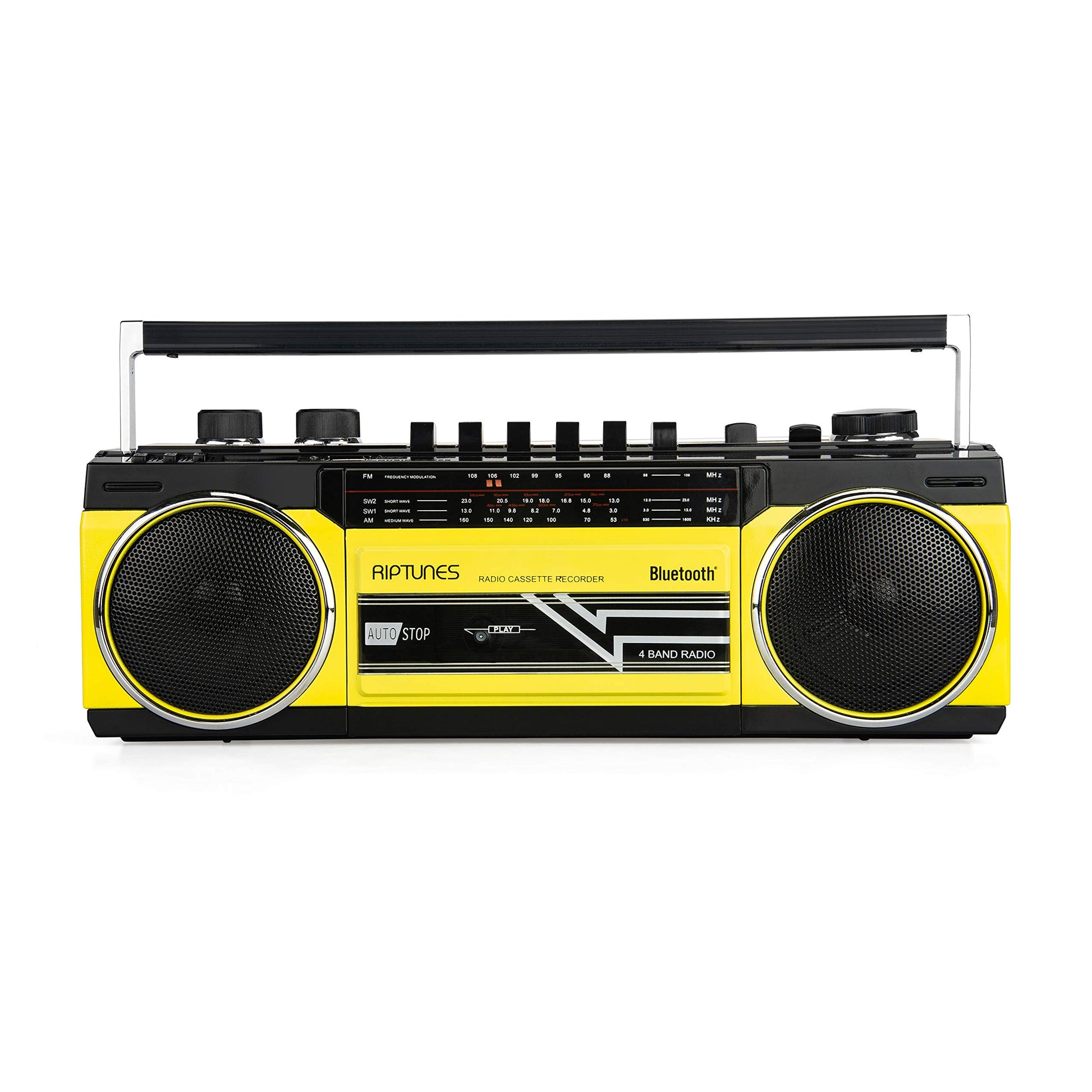 Reproductor Cassette Radio Onda Corta Riptunes Amarillo Mediano