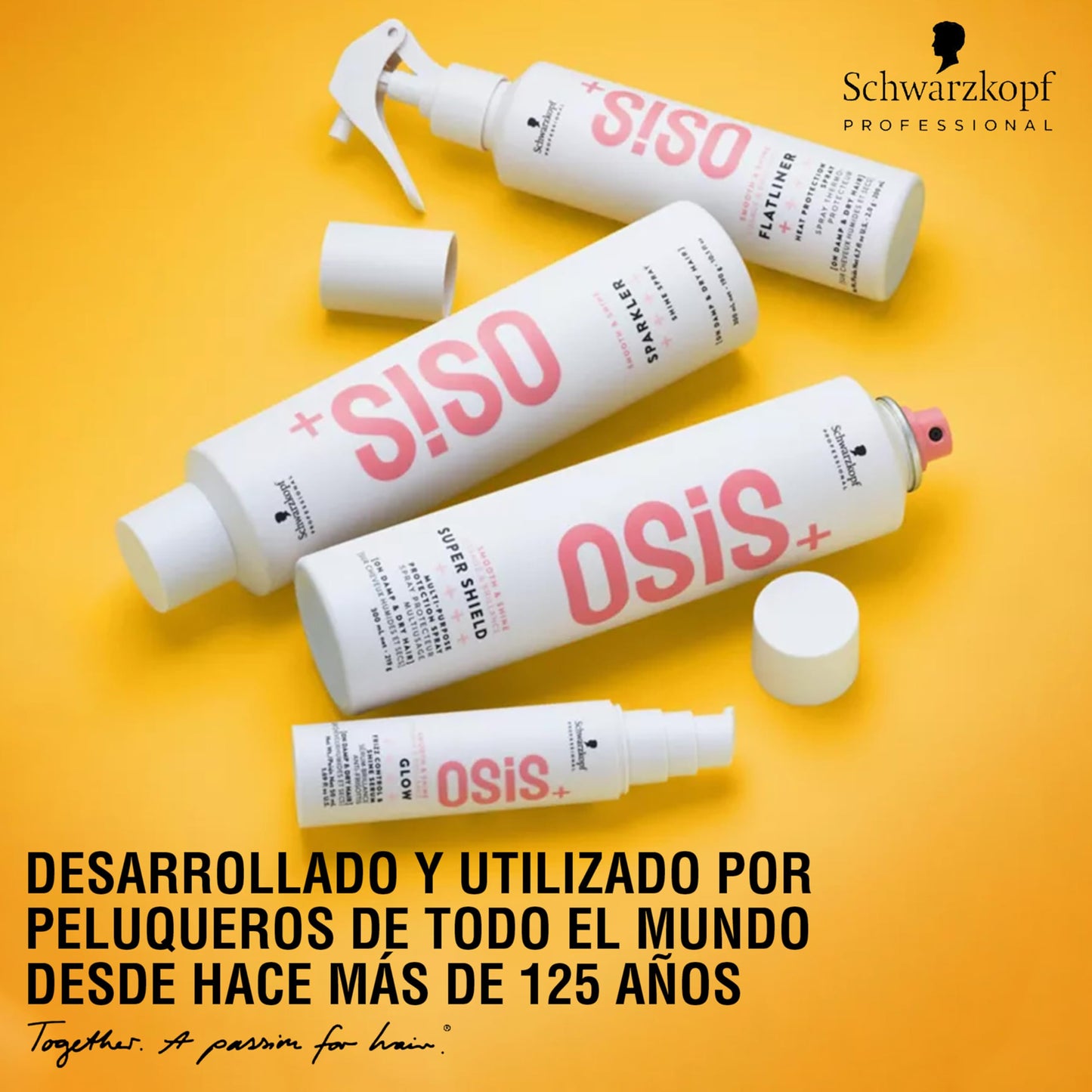 Spray Protector Térmico Schwarzkopf OSiS+ Flatliner Resistente y Acondicionador del Cabello