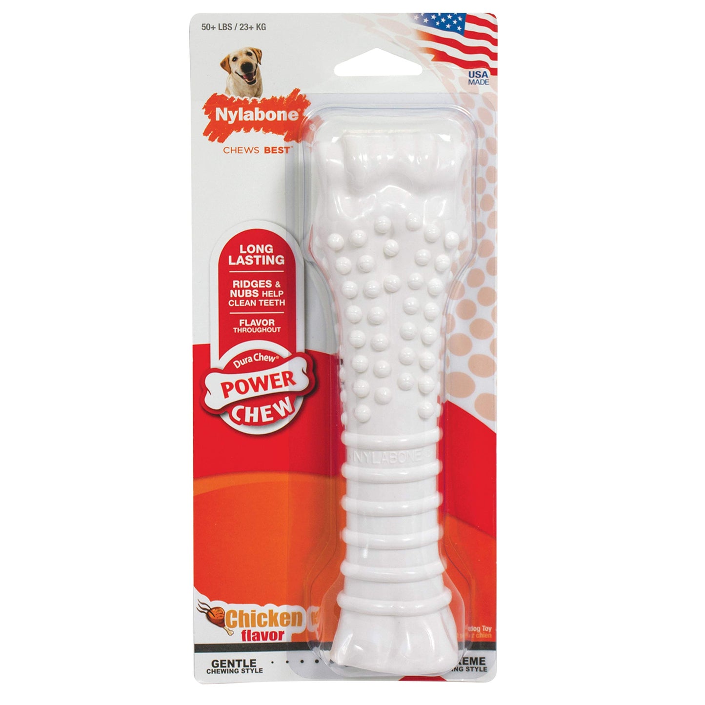 Juguete Masticable para Perros Nylabone Sabor Pollo Dura Chew Souper