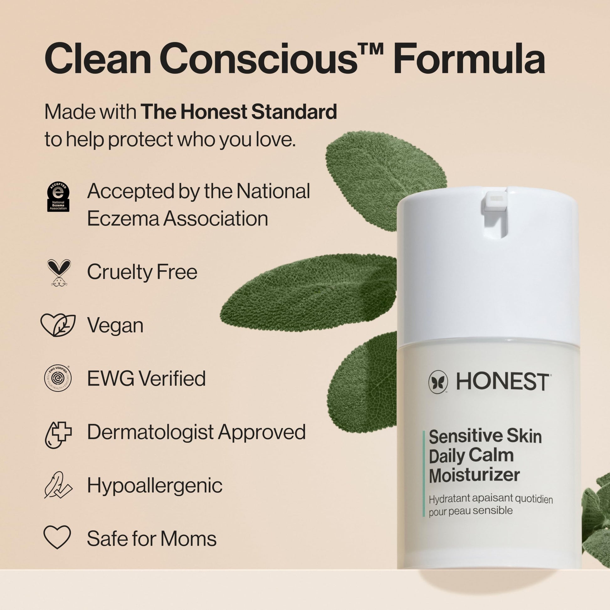 Honest The Daily Calm Lightweight Moisturizer Women Moisturizer 1.7 oz