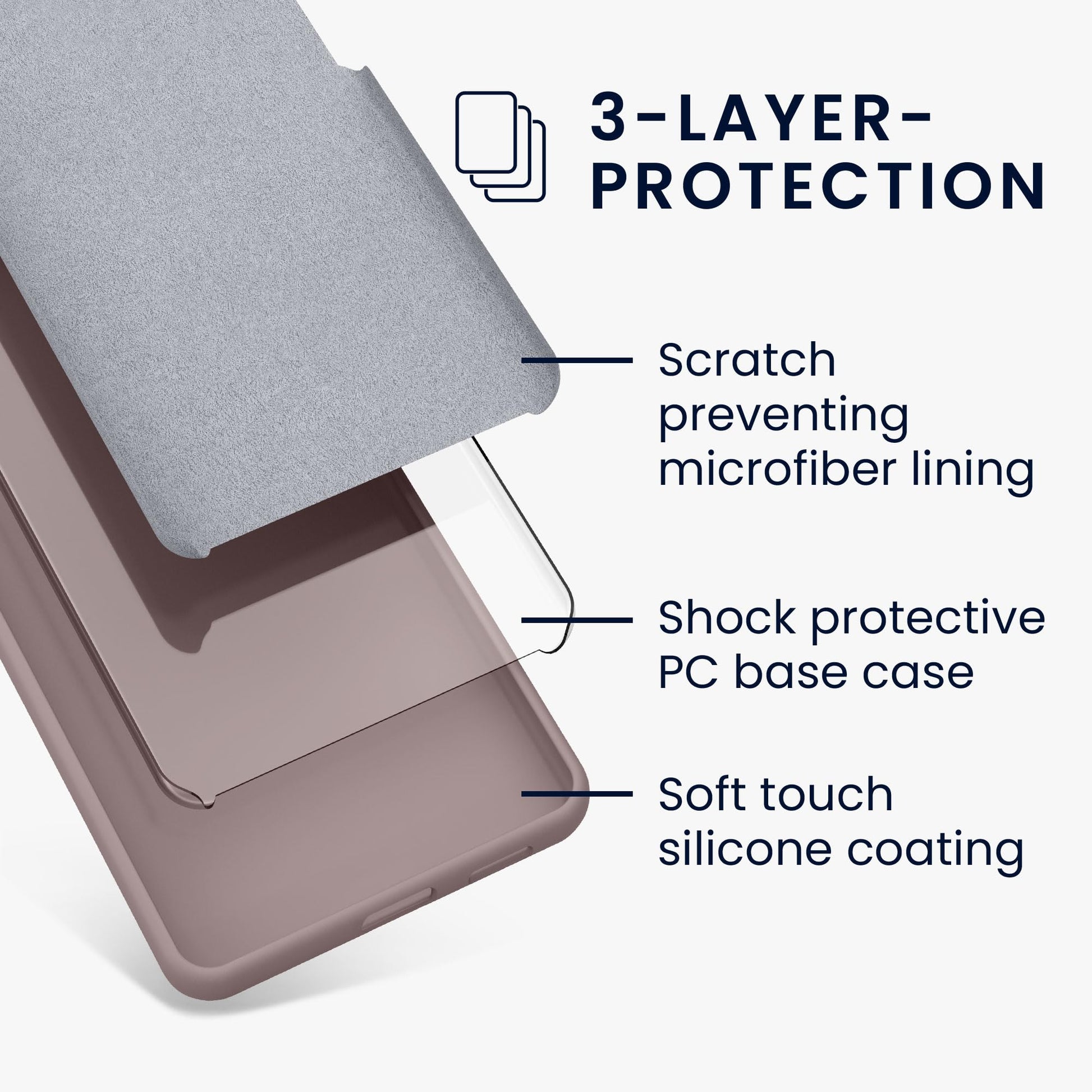 kwmobile Carcasa Compatible con Google Pixel 7a Funda - Case TPU y Silicona antigolpes - Apto Carga inalámbrica - Lila Color Carne