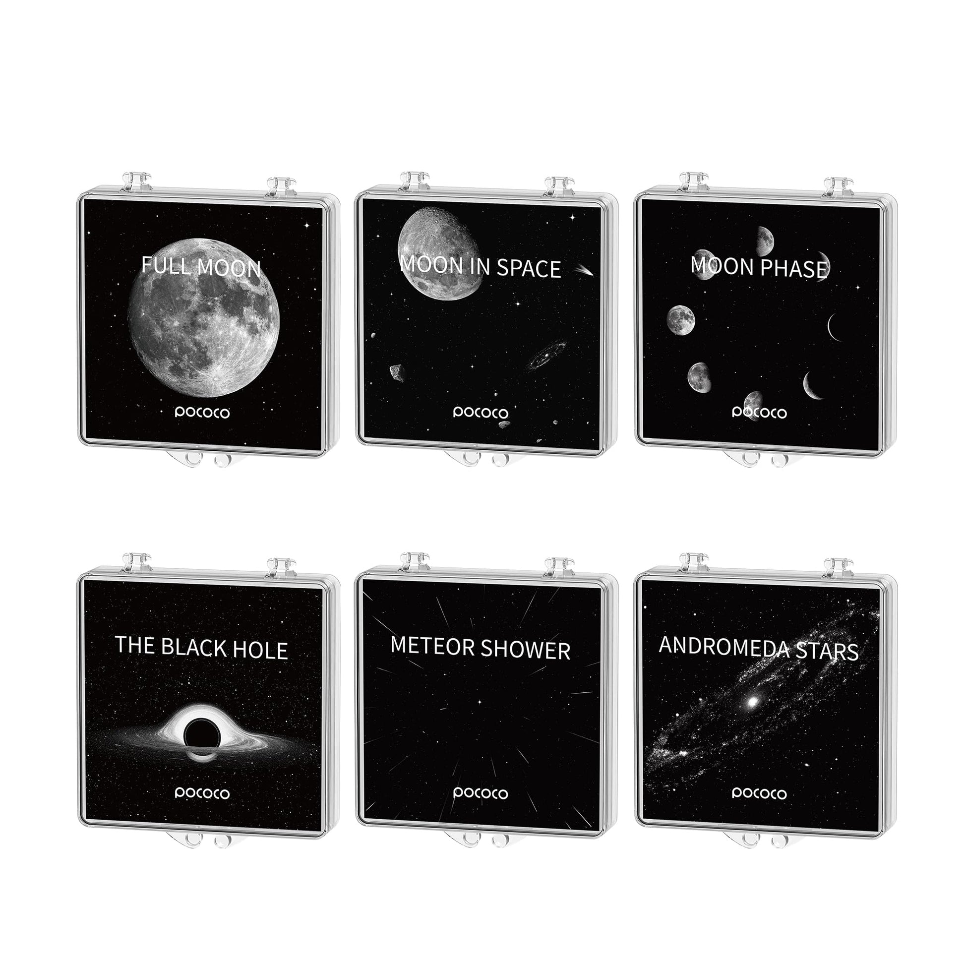 Luna y Estrellas: Discos para POCOCO Proyector Galaxy, 5K Ultra HD, Litografía de Semiconductores (6 Discos)