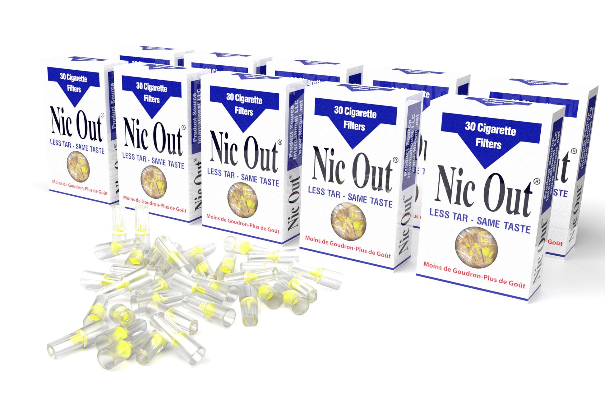 Filtros de Cigarrillo Nic-Out Transparente Desechables para Fumadores
