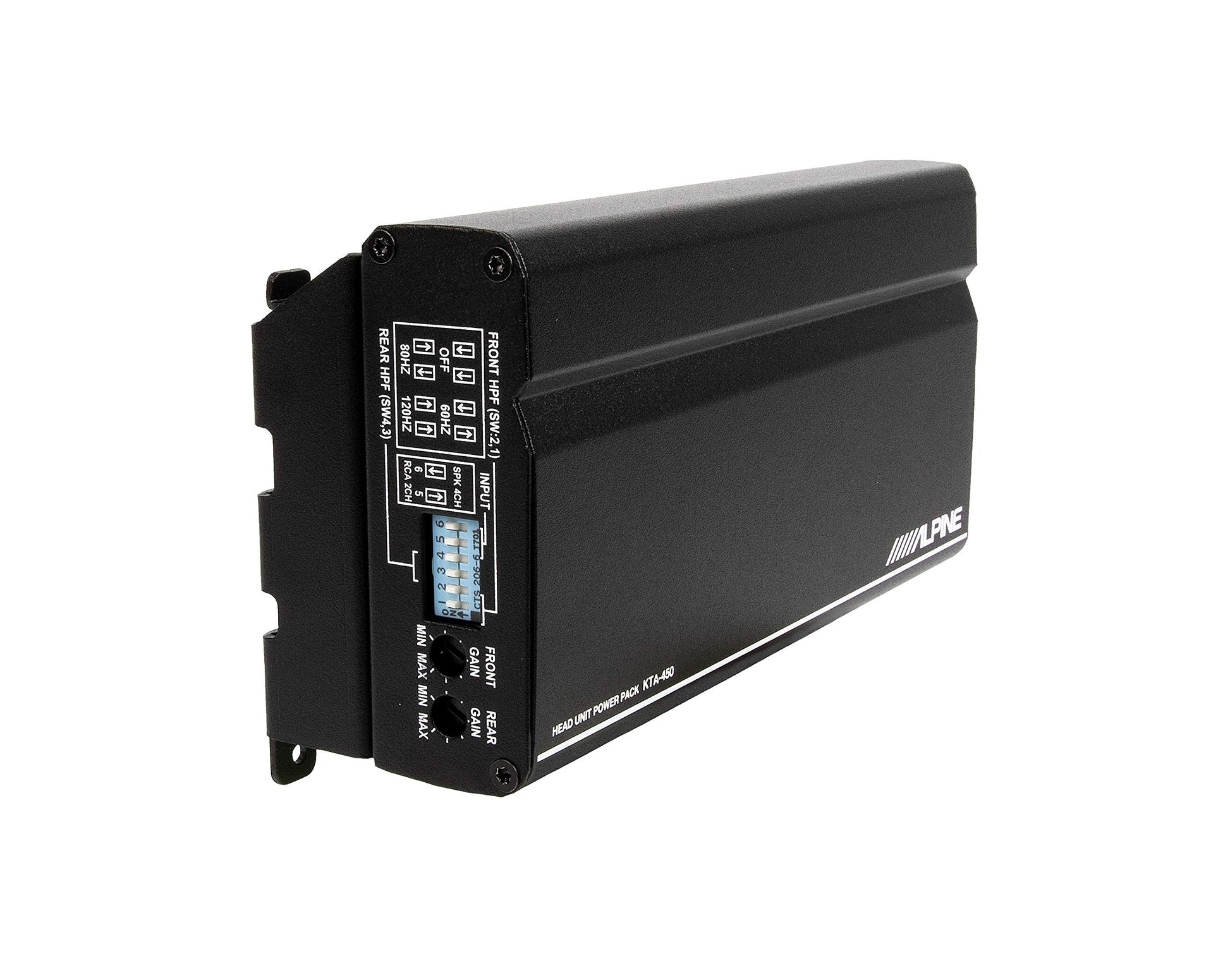 Amplificador de Potencia Alpine KTA-450 4 Canales con Potencia Máxima Dinámica 45W RMS x 4