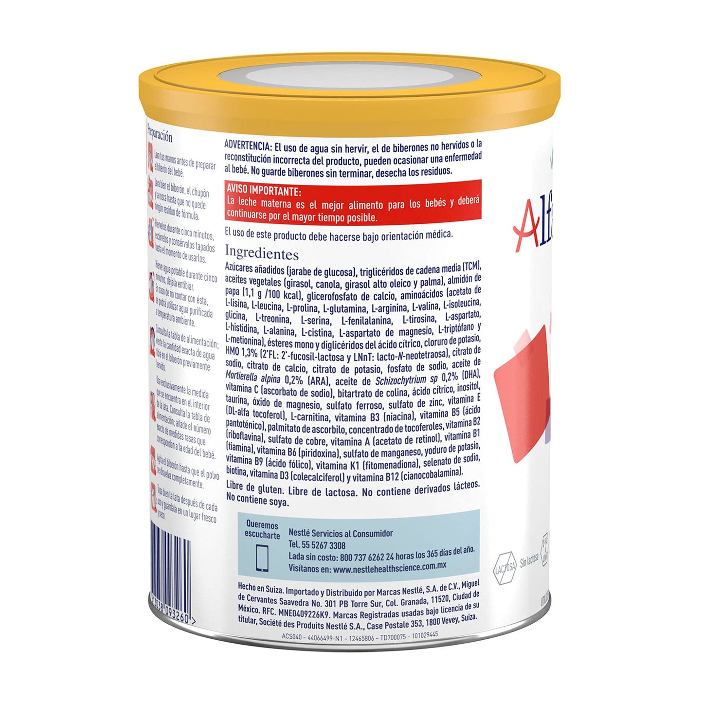 Fórmula para lactantes con necesidades especiales de nutrición, Alfamino® HMOs, 400g