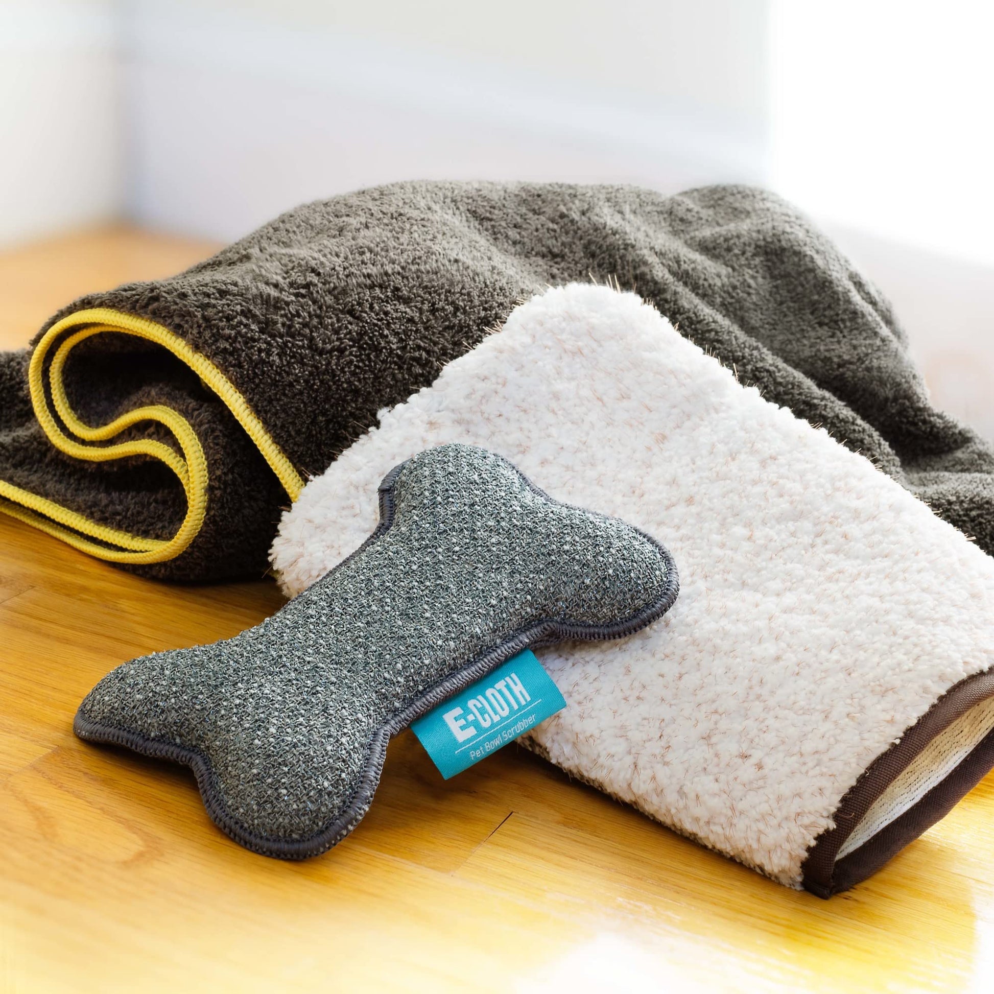 E-Cloth - Depurador de Cuencos para Mascotas, con Forma de Hueso, Reutilizable, 100 Lavados