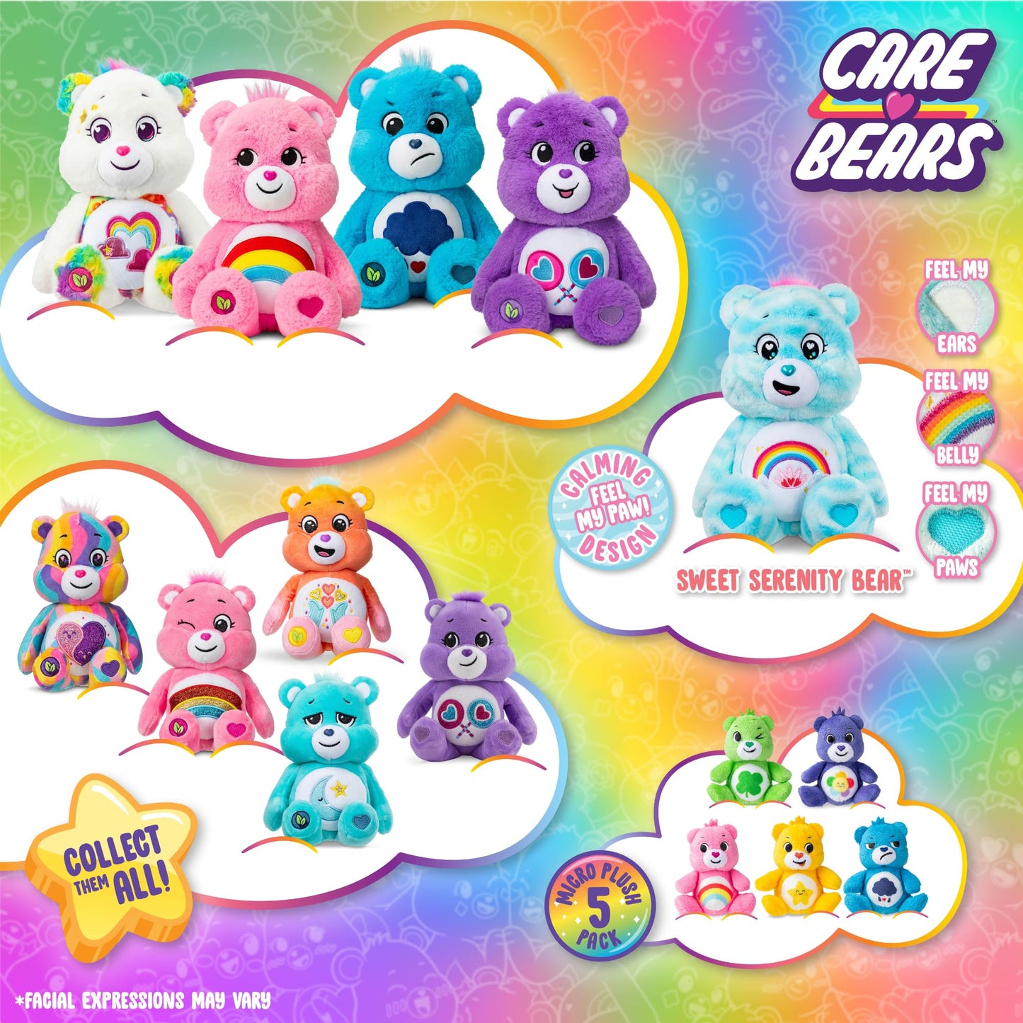 Care Bears Oso de Peluche, 14 Pulgadas - Cheer Bear