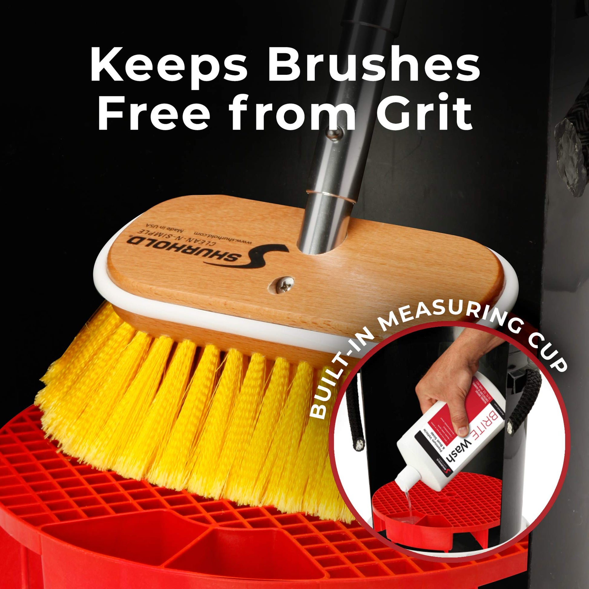 Kit de Cubeta Multiuso Shurhold Negro De Lujo de 19 Litros