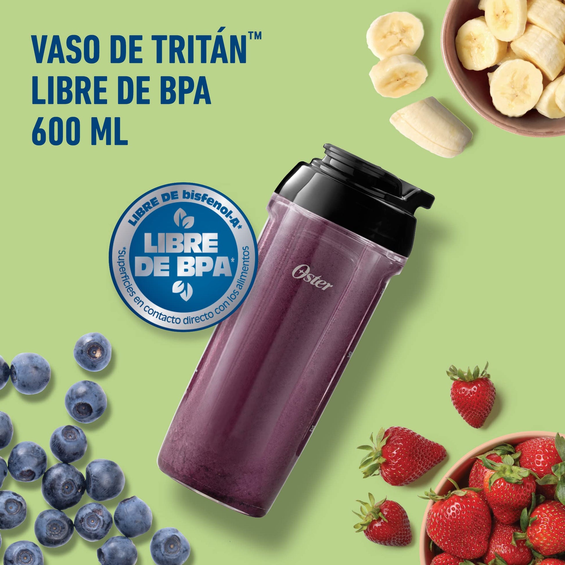 Sistema de Nutrición Oster ActiFit Vaso Portátil Tritan