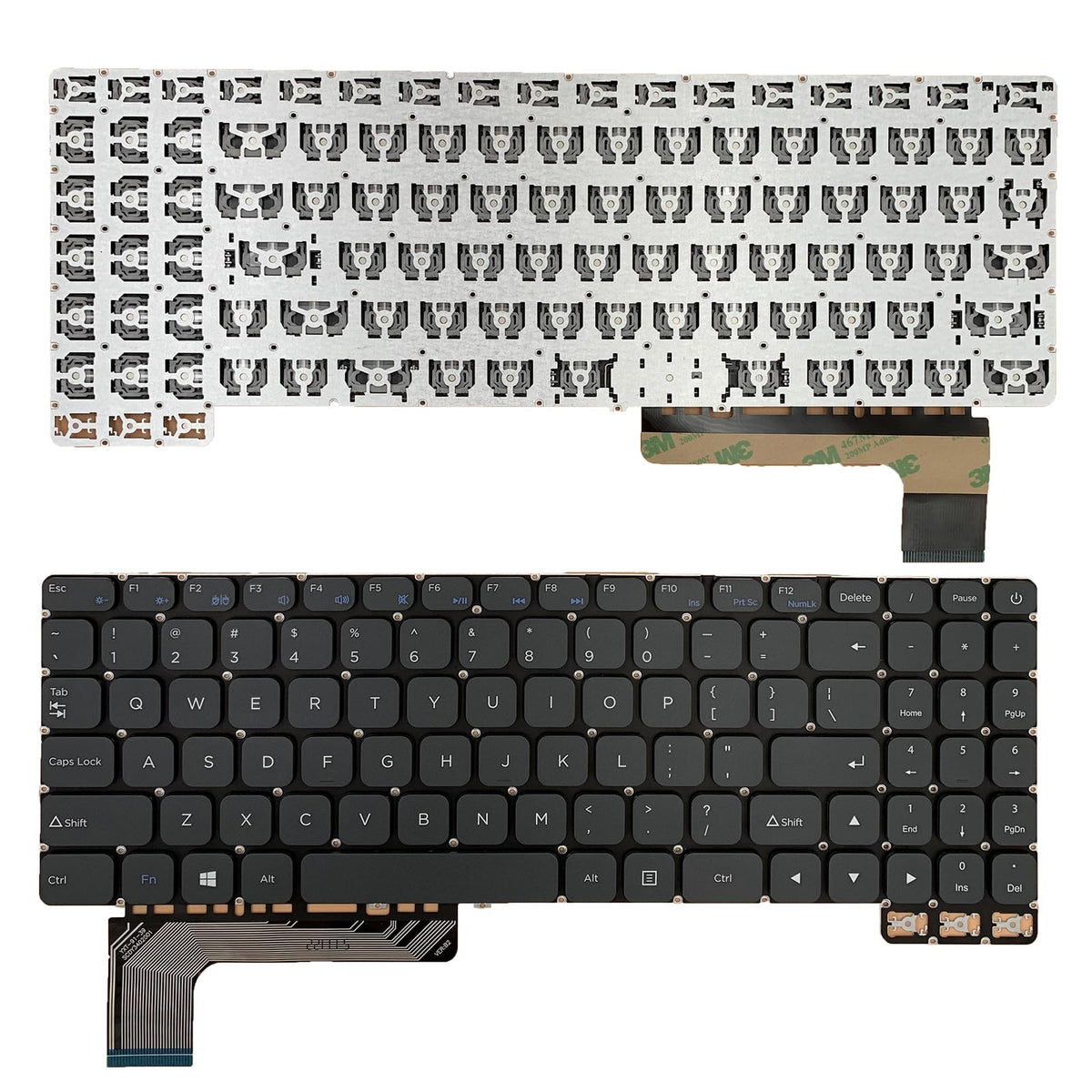 Teclado de Repuesto Siakoocty Gris para Portátil USA
