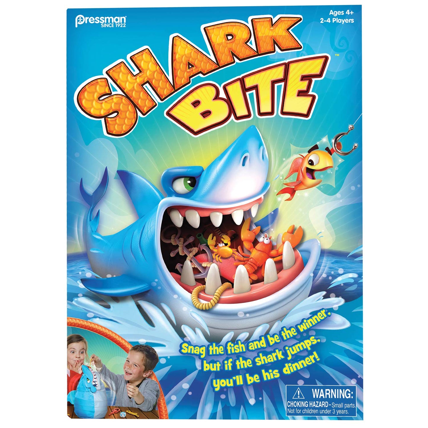 Juego Shark Bite Pressman Toys Azul para 2-4 Jugadores