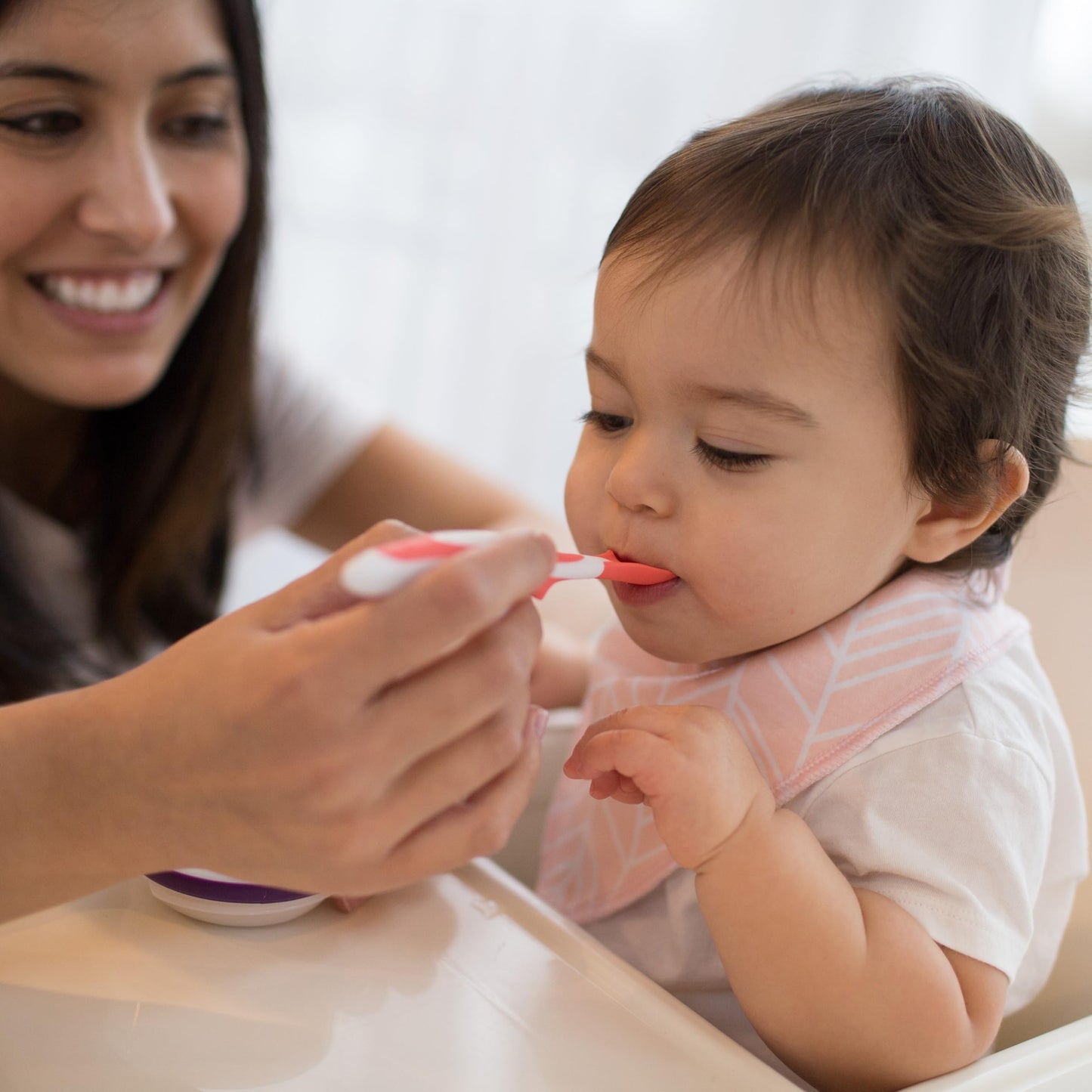 Cucharas de alimentación para niños de punta suave Dr. Brown's, 6 unidades, multicolor