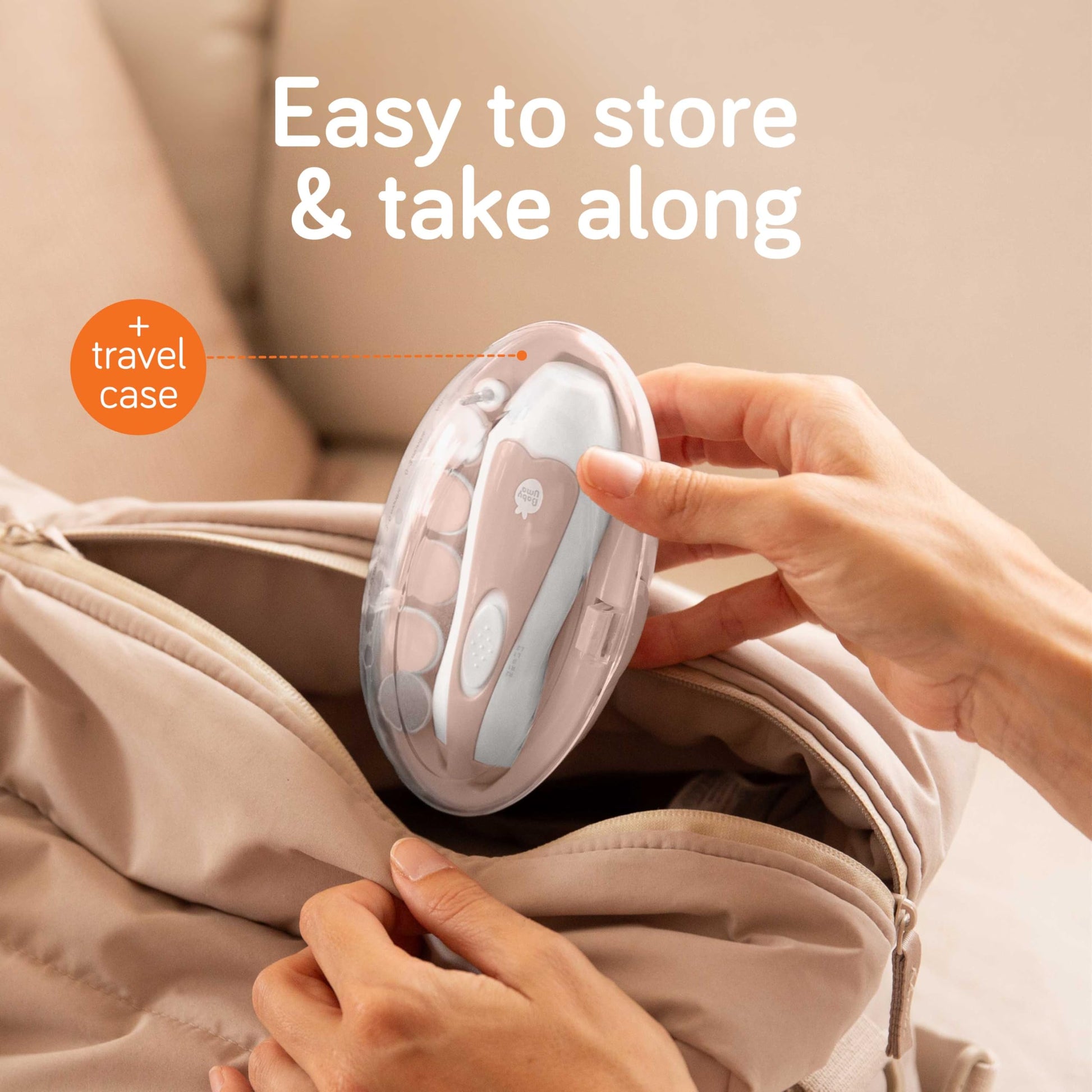 Cherish Baby Care - Lima de uñas LED eléctrica para bebé – Cortaúñas eléctrico de parada de seguridad automática, bidireccional con 2 velocidades y 6 discos de archivado, kit de aseo para bebés recién