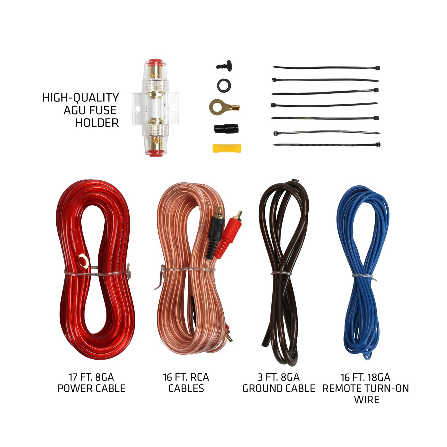 Sound Storm Laboratories US8K - Subwoofer de audio para coche de 8 pulgadas bajo el asiento, 800 vatios máximo, perfil bajo, amplificador integrado, para camión, cajas y recintos, control remoto de subwoofer