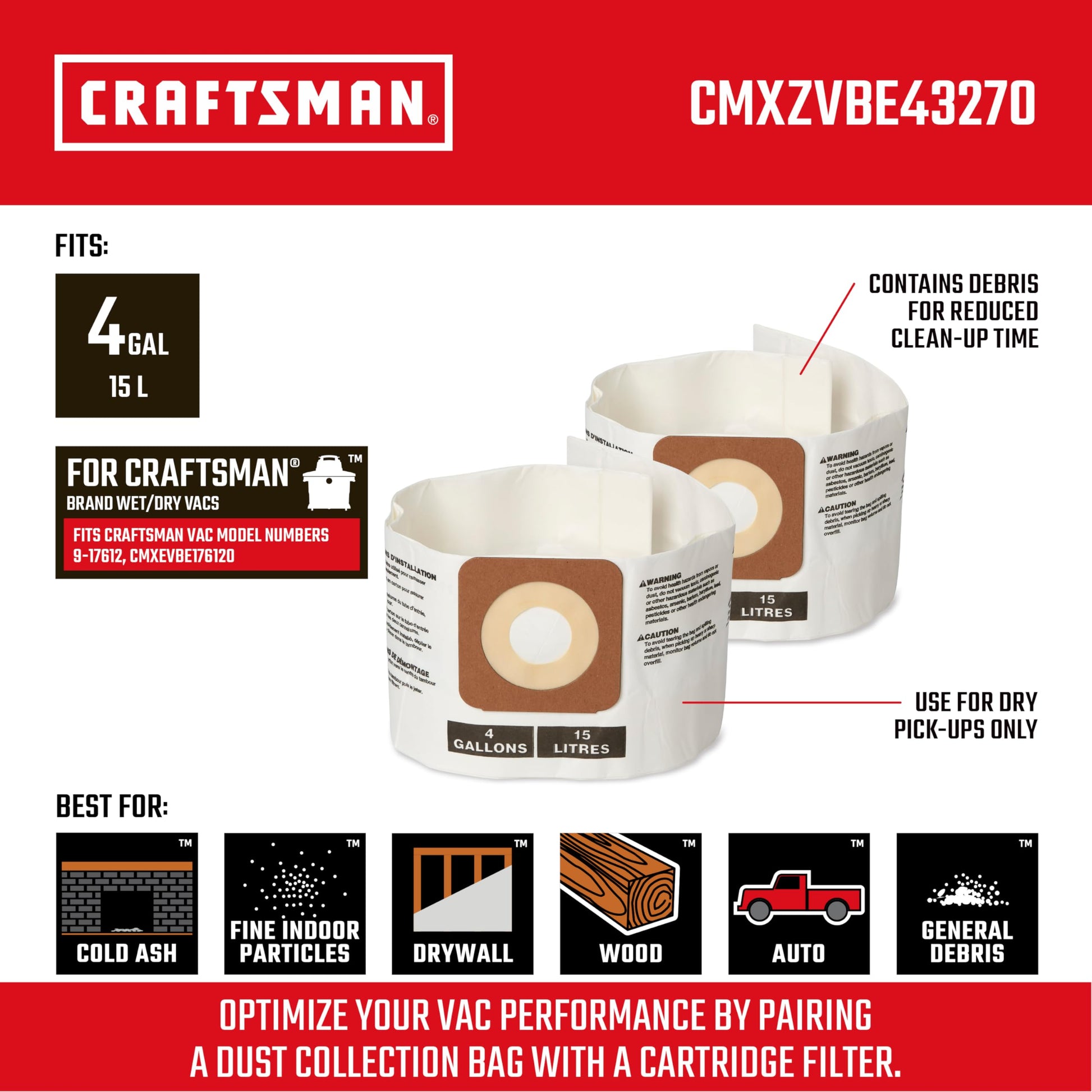 Bolsas De Polvo Compatibles Craftsman