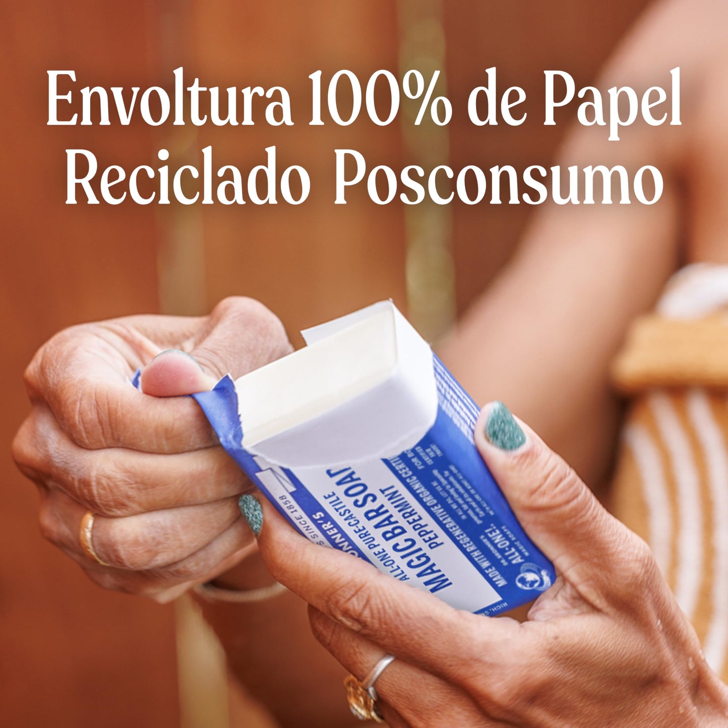 Dr. Bronner's | Jabón de castilla orgánico en barra, fórmula concentrada, frescor intenso y piel revitalizada, con aceite esencial de Menta, aroma Menta (3 pack)