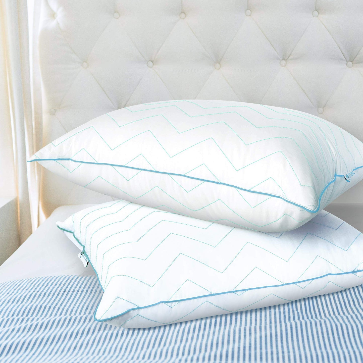 Almohada Sognare Fussion Estándar Relleno Suave Hipoalergénica Antiácaros Lavable