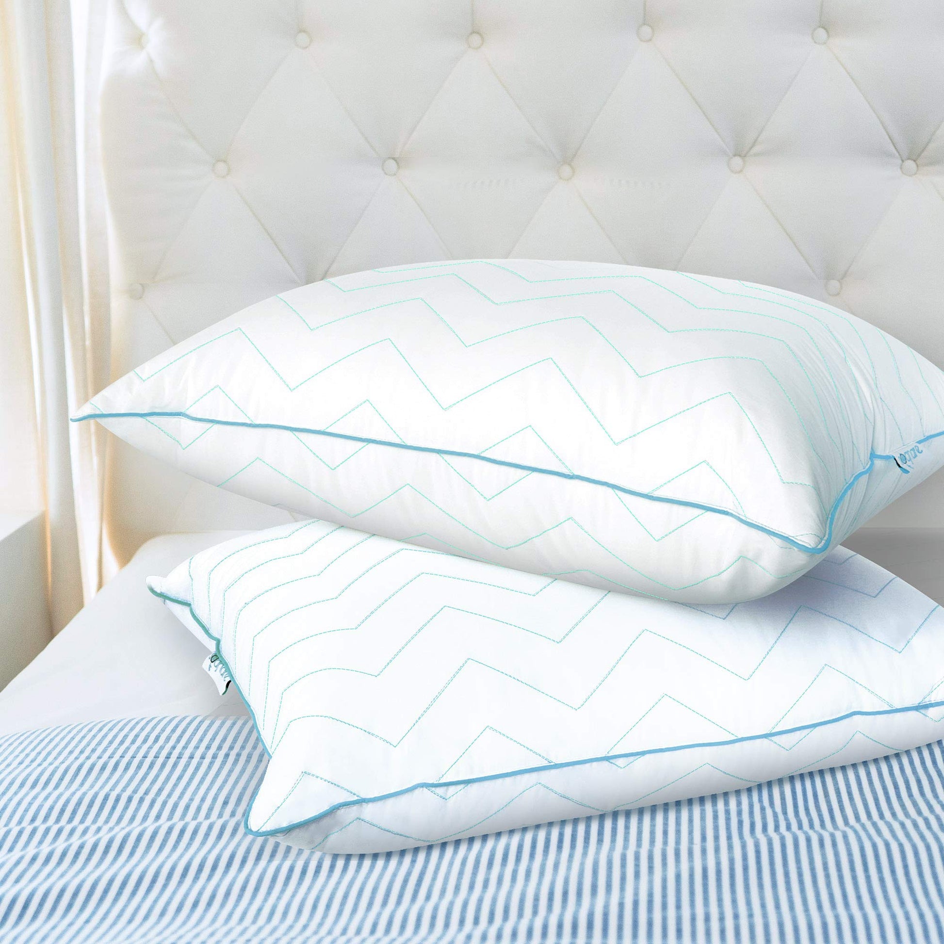 Almohada Sognare Fussion Estándar Relleno Suave Hipoalergénica Antiácaros Lavable