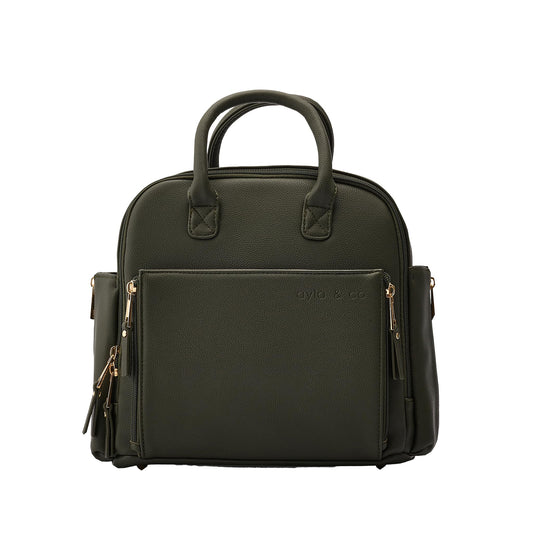 Bolsa Mini Ayla & Co Verde con Organizador y Bolsillos Expandibles
