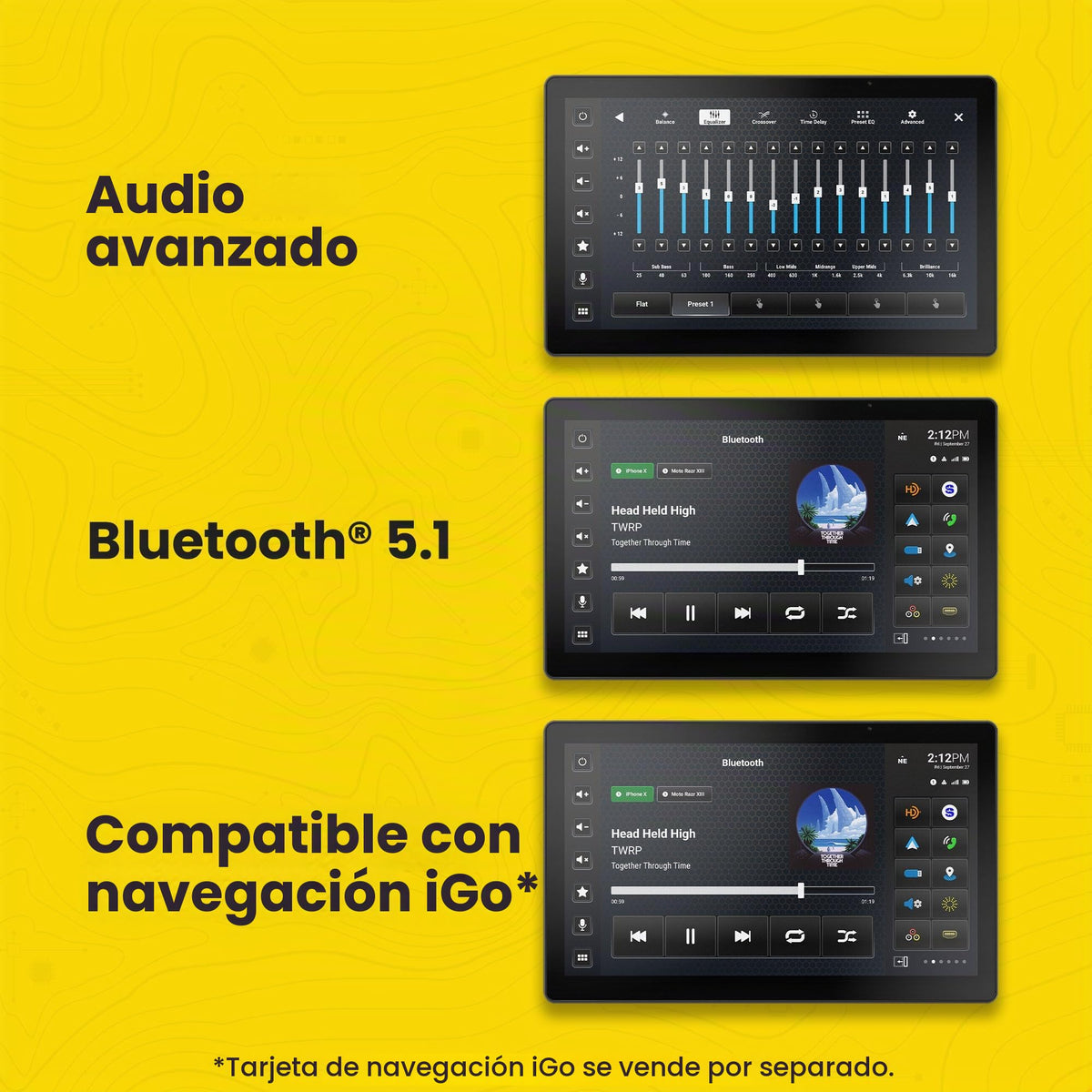 Estéreo Inalámbrico Stinger HORIZON12 Wrangler JL Gladiator Apple CarPlay