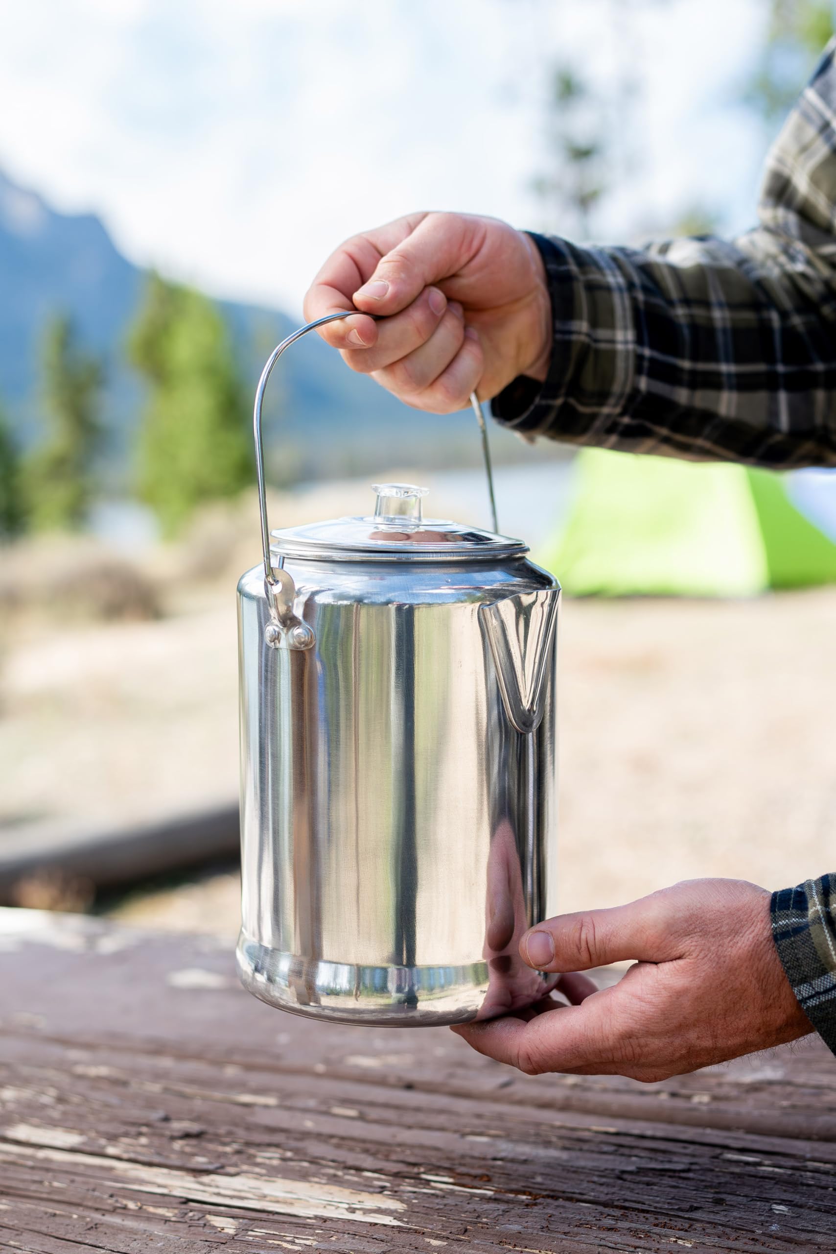 Percolador de Café Stansport Aluminio 9 Tazas
