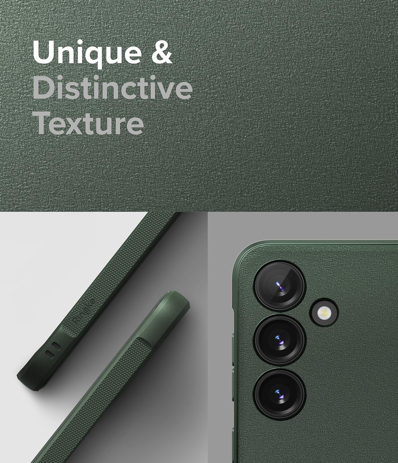Funda Samsung Galaxy S24 Plus Ringke Dark Green Antihuellas y Antideslizante