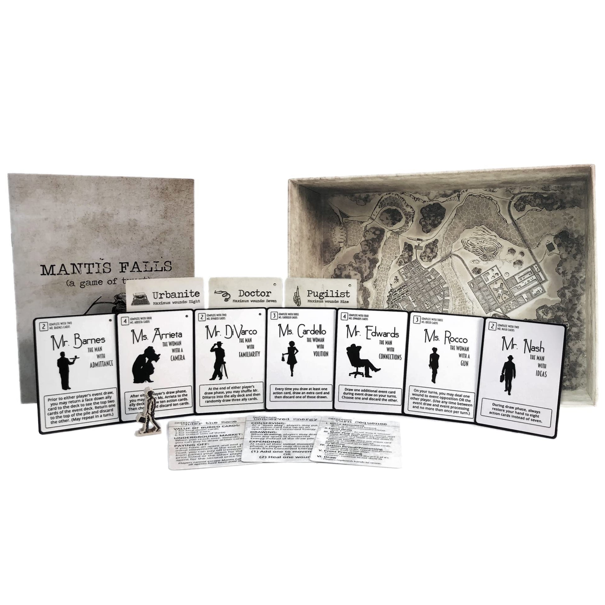 Mantis Falls - Juego de cartas de estrategia de traidor oculto para 2 a 3 jugadores | Juego de aventuras cooperativas para adultos y adolescentes | A partir de 14 años | Tiempo de juego de 60 a 90