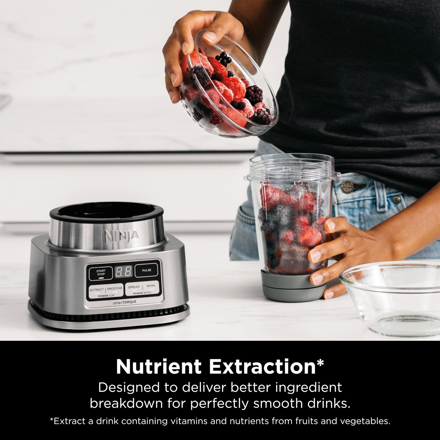 Extractor de Nutrientes y Batidora NINJA Plateado 1200 Watts Auto IQ