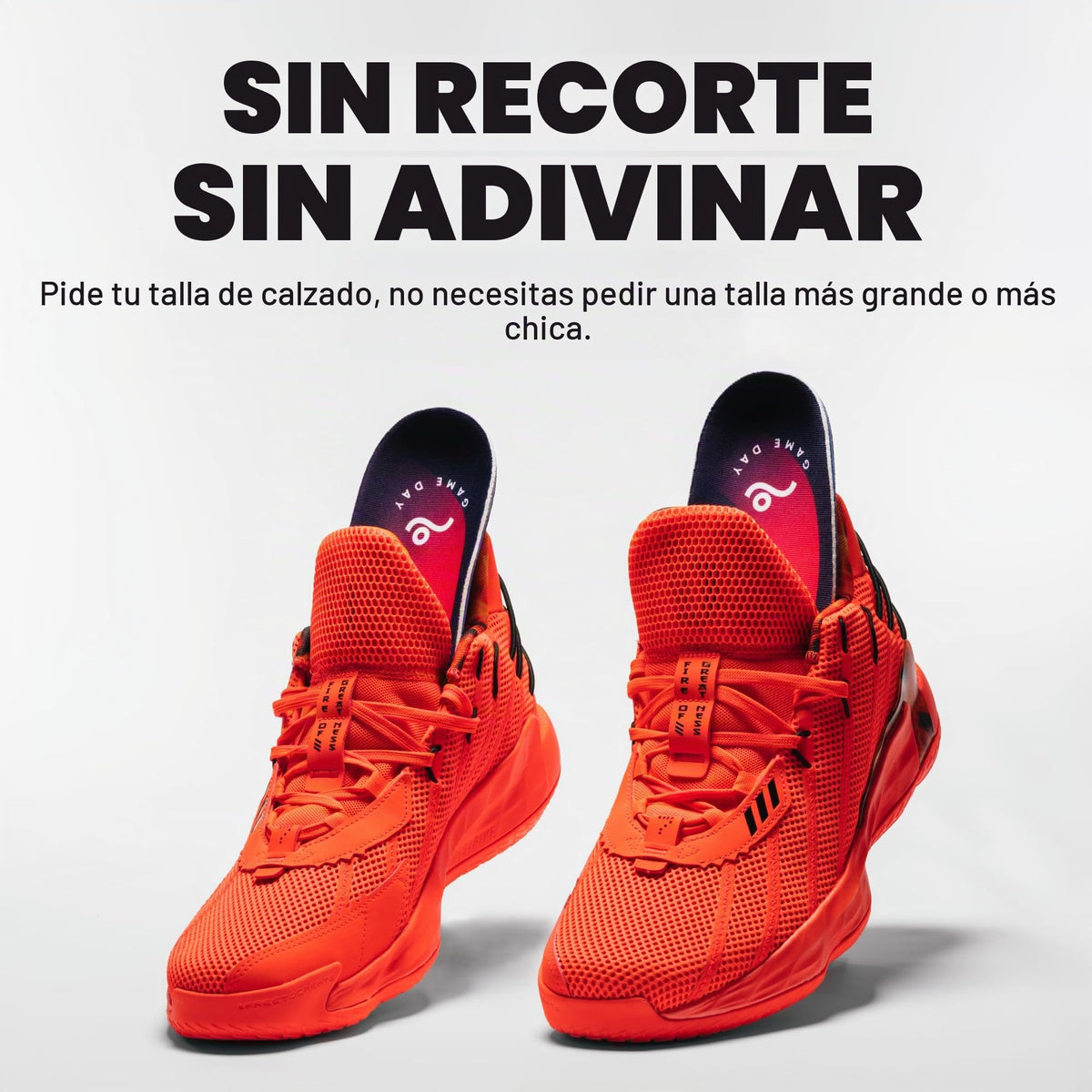 Plantillas Move Game Day Performance negro para Fascitis Plantar y Soporte de Arco para Estilo de Vida Activo