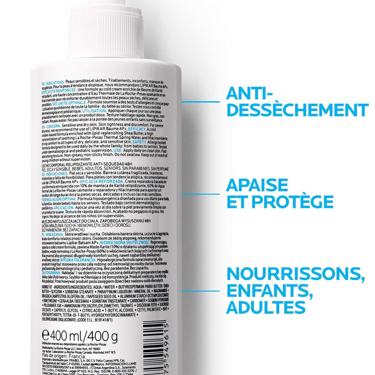La Roche-Posay Lipikar Lait Milk 400ml