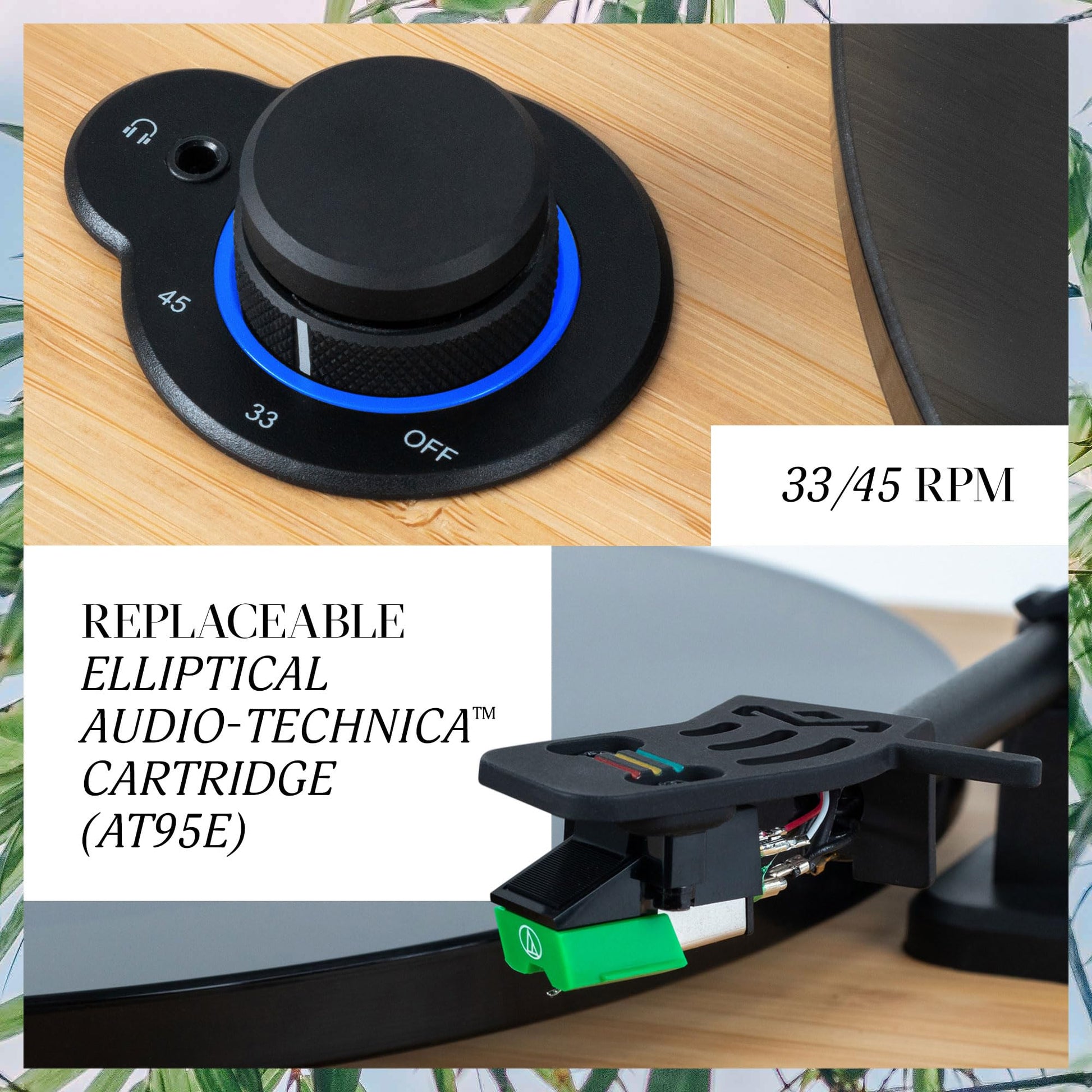 Tocadiscos Marley House of Stir It Up Lux Negro con Bluetooth y Materiales Sostenibles