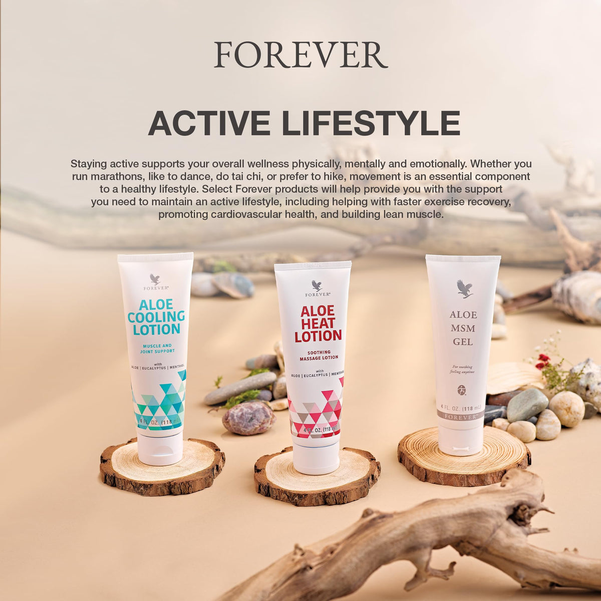 Forever Living Aloe Heat Lotion 118ml-(Pack of 2)
