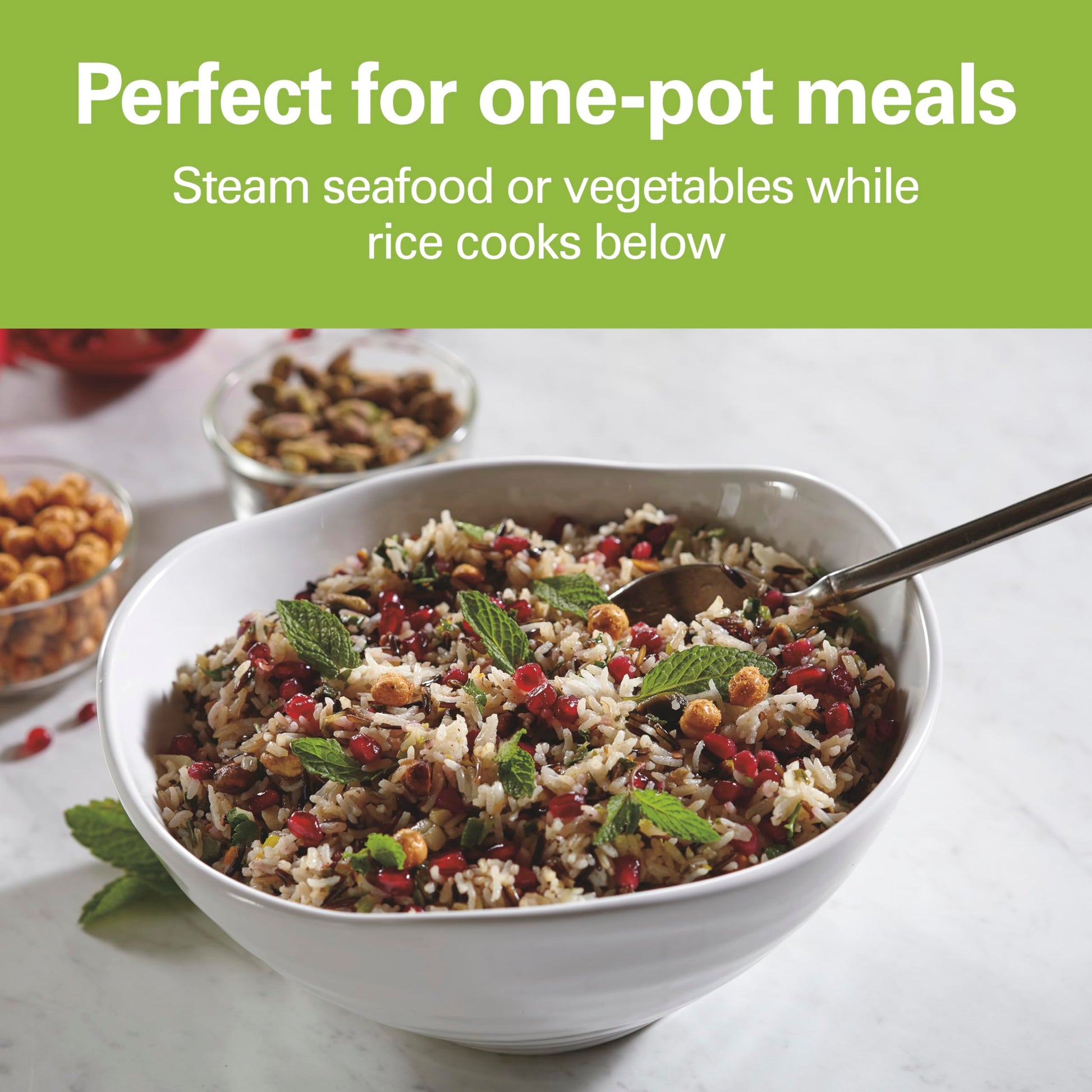 Hamilton Beach - Olla para cereales, Acero inoxidable, 8 tazas, 1