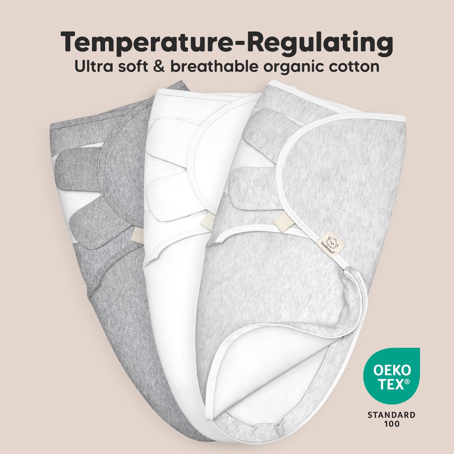 Sacos de dormir para bebé con cierre, paquete de 3 pañales para recién nacidos de 0 a 3 meses, bebés, niñas, niños, saco de dormir suave y duradero para recién nacidos, manta de pañales fácil de