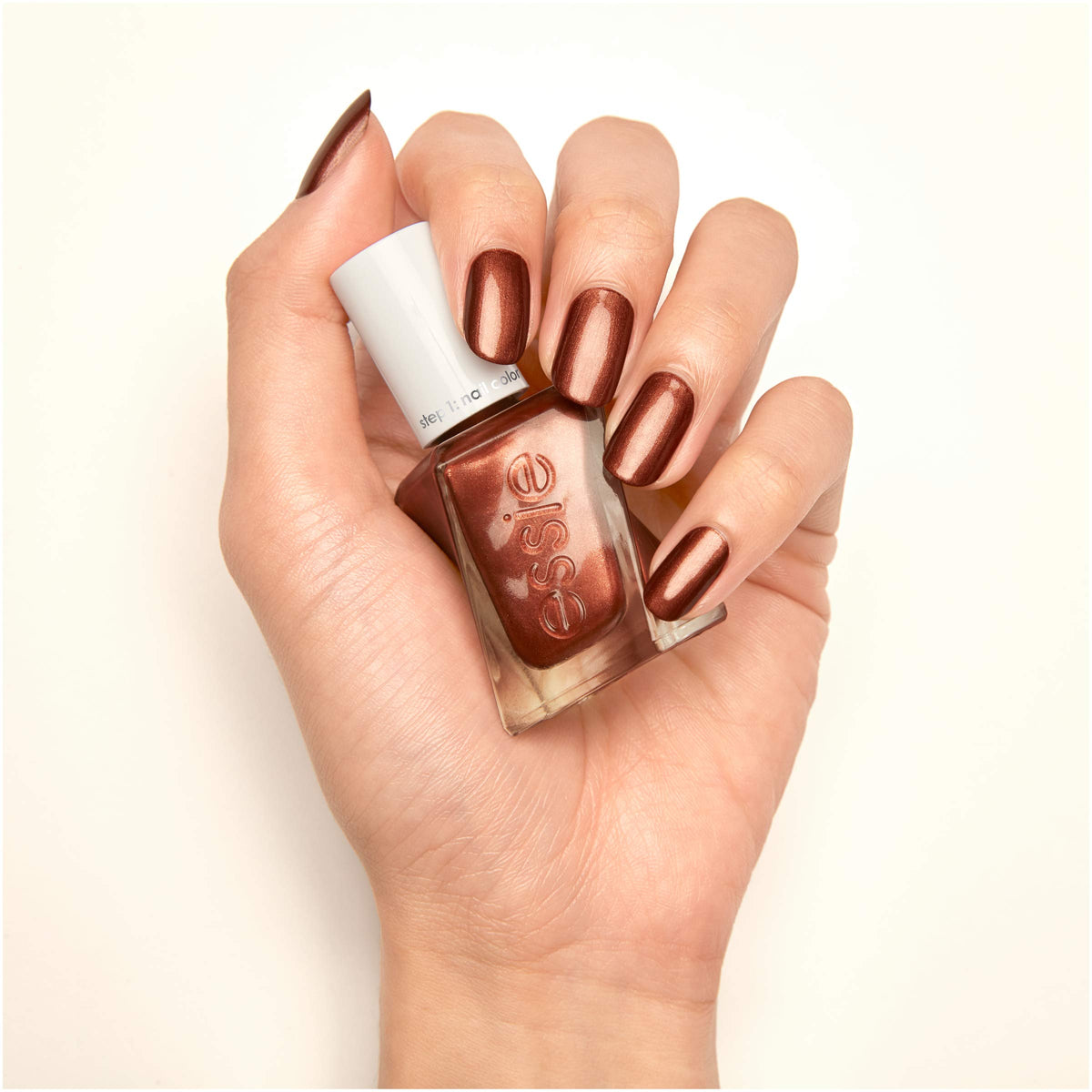 Essie Gel Couture 2-Step Long wear Esmalte de uñas Sunrush Metals Collection, Sun-Day Style, 13,6 ml
